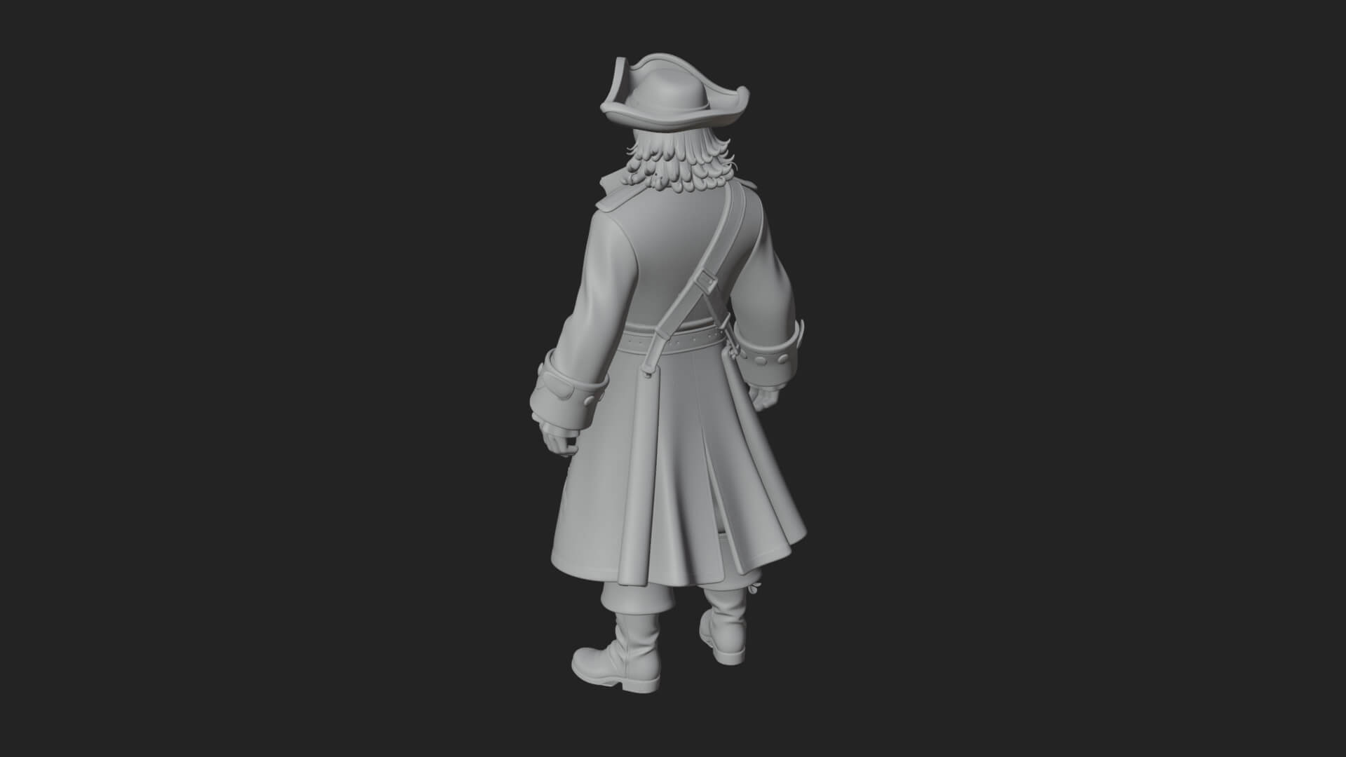 Pirate Captain Statue Design 9 3D Print Model 3D Model