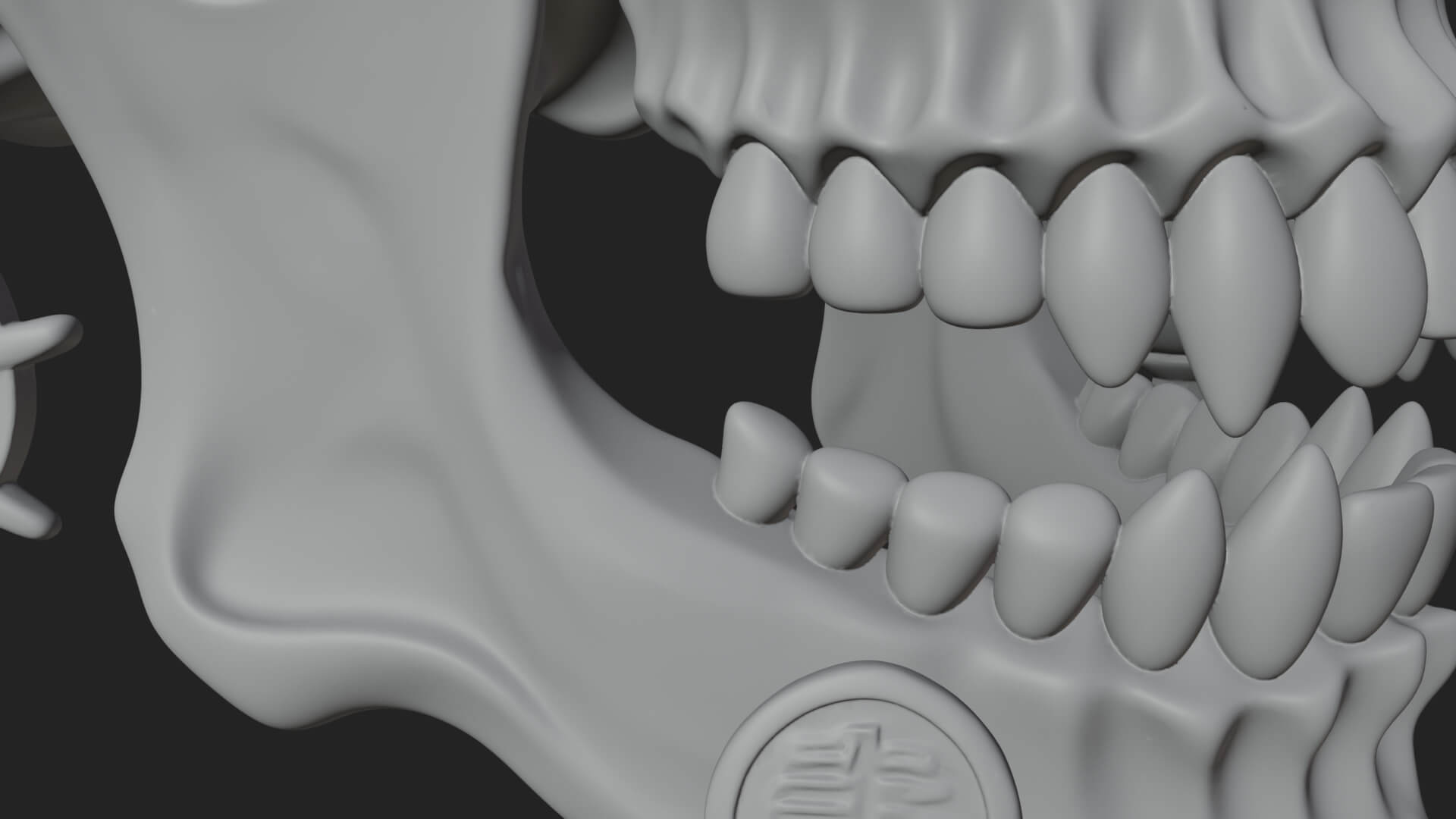 Pirate Skull with Bandana Statue Design 1 3D Print Model 3D Model
