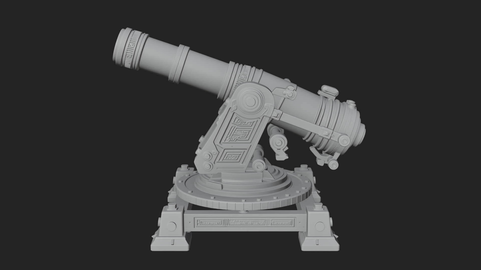 Pivot Mount Siege Mortar Model Design 3 3D Print Model 3D Model