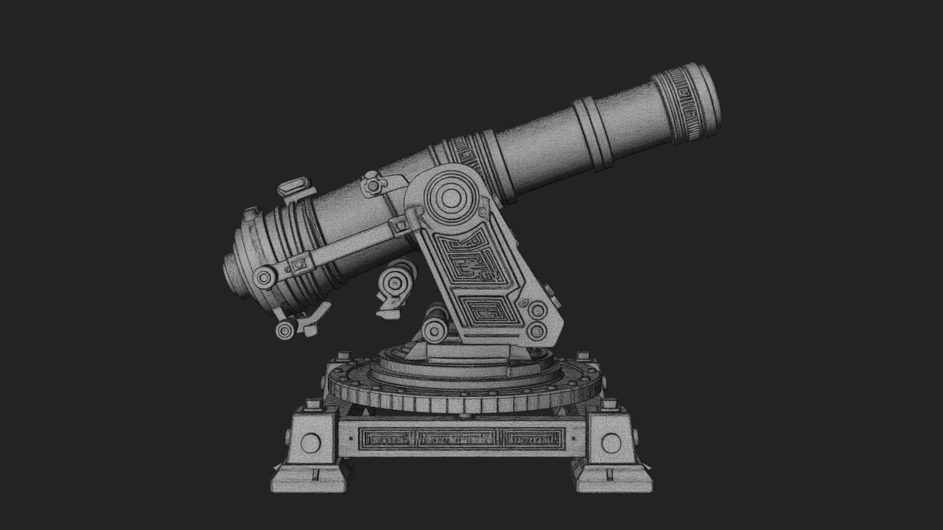 Pivot Mount Siege Mortar Model Design 3 3D Print Model 3D Model