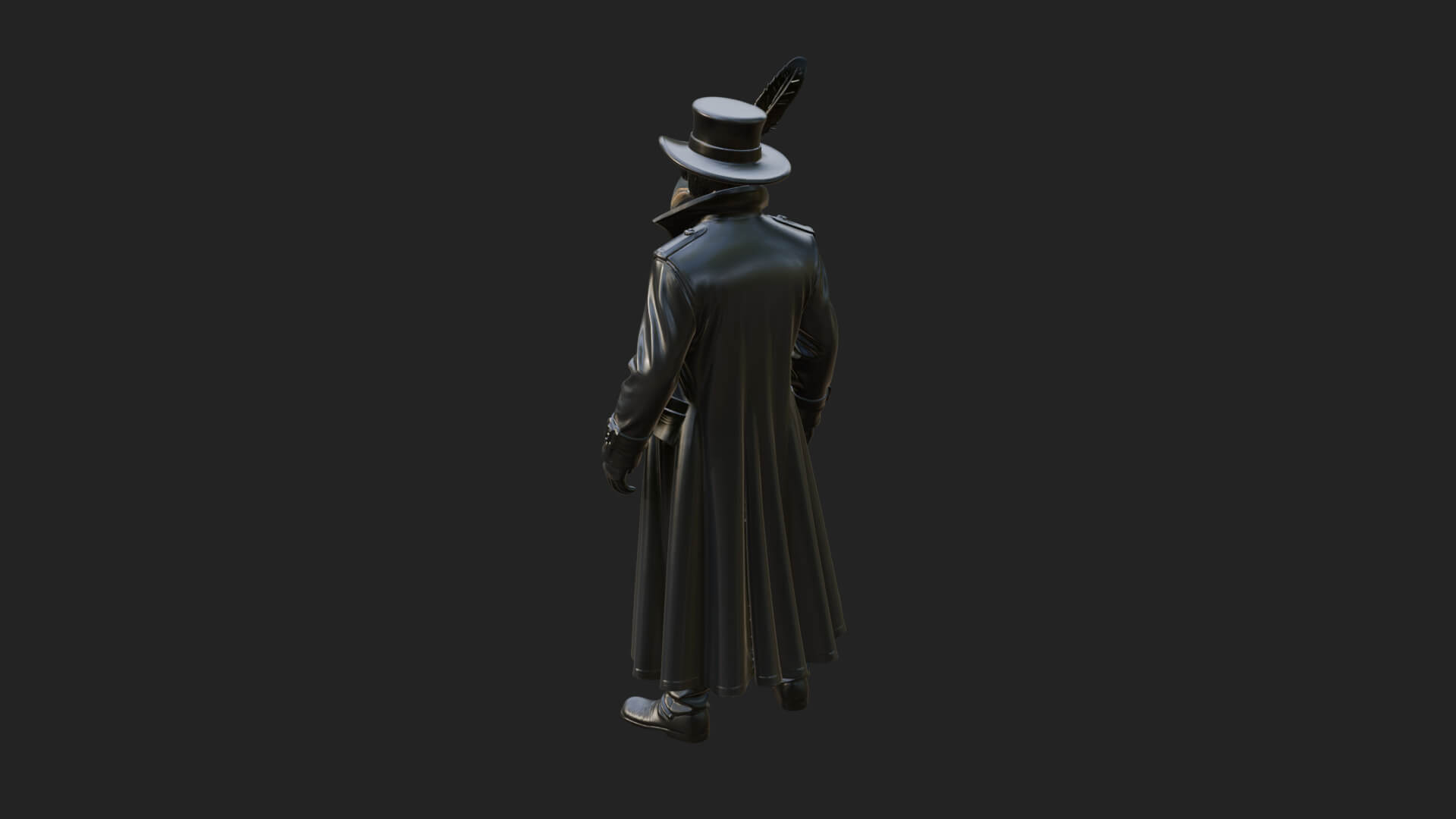 Plague Doctor Statue Design 11 3D Print Model 3D Model