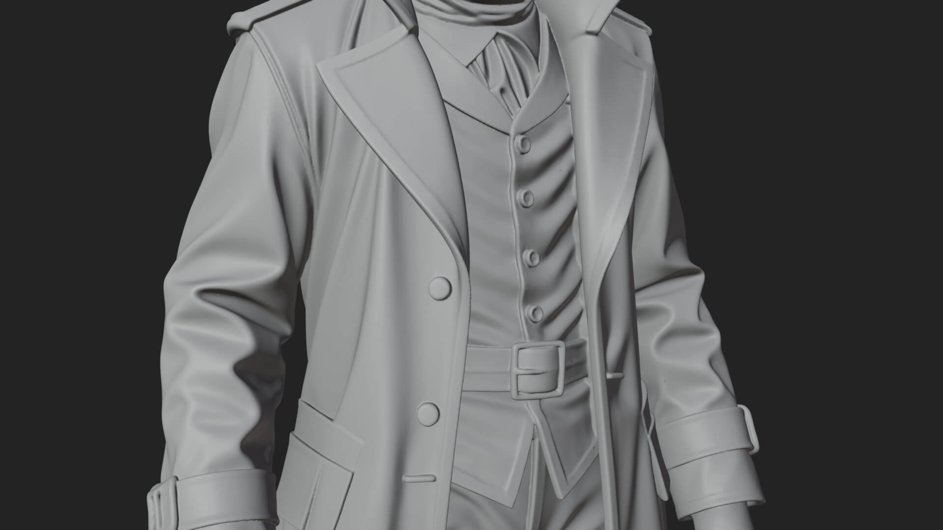 Plague Doctor Statue Design 11 3D Print Model 3D Model