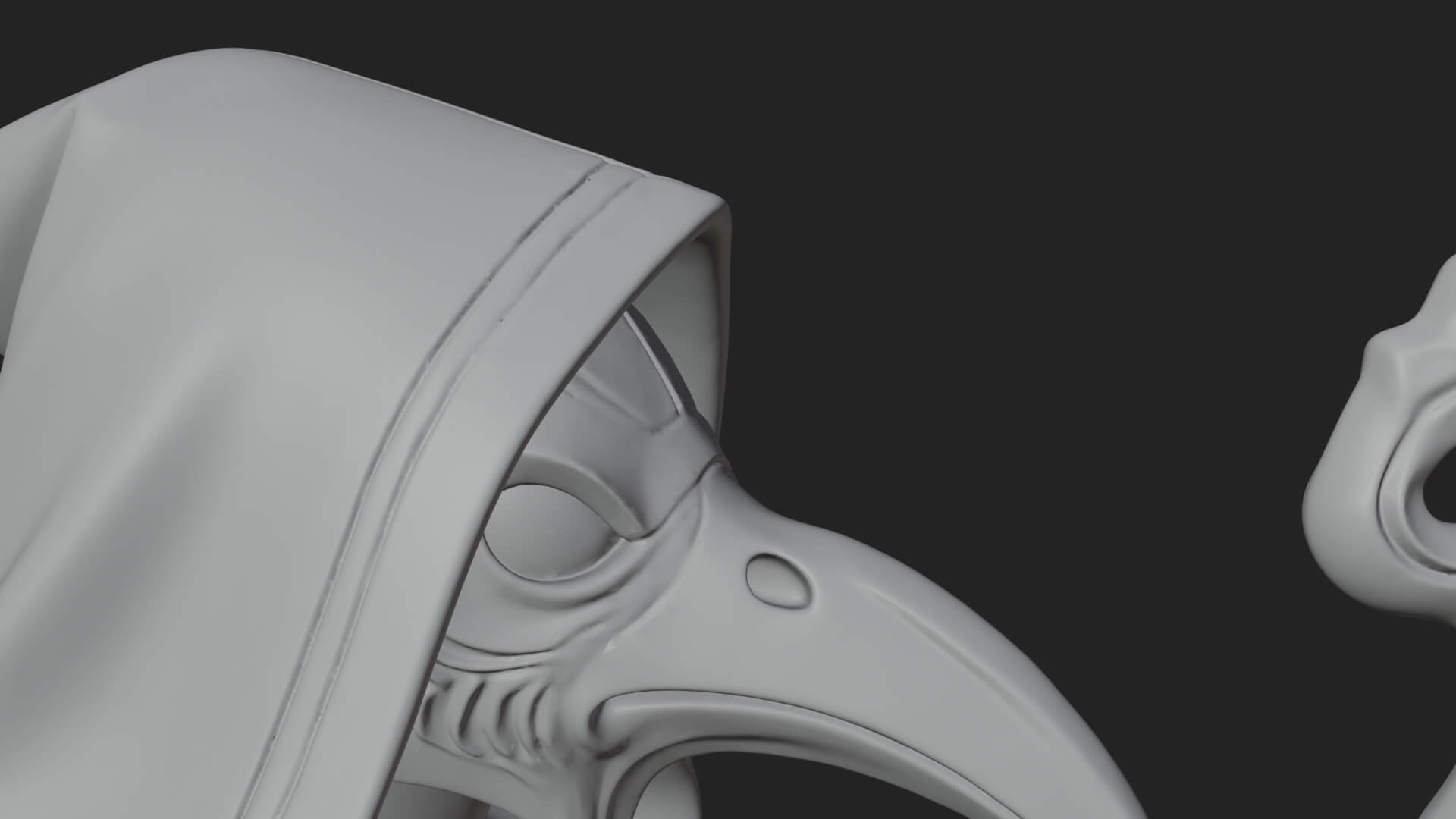 Plague Doctor Statue Design 5 3D Print Model 3D Model