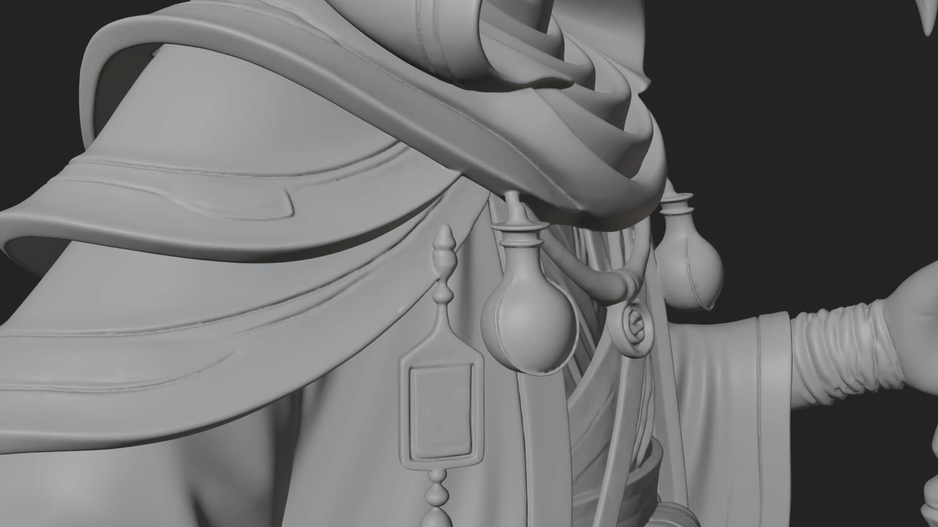 Plague Doctor Statue Design 5 3D Print Model 3D Model