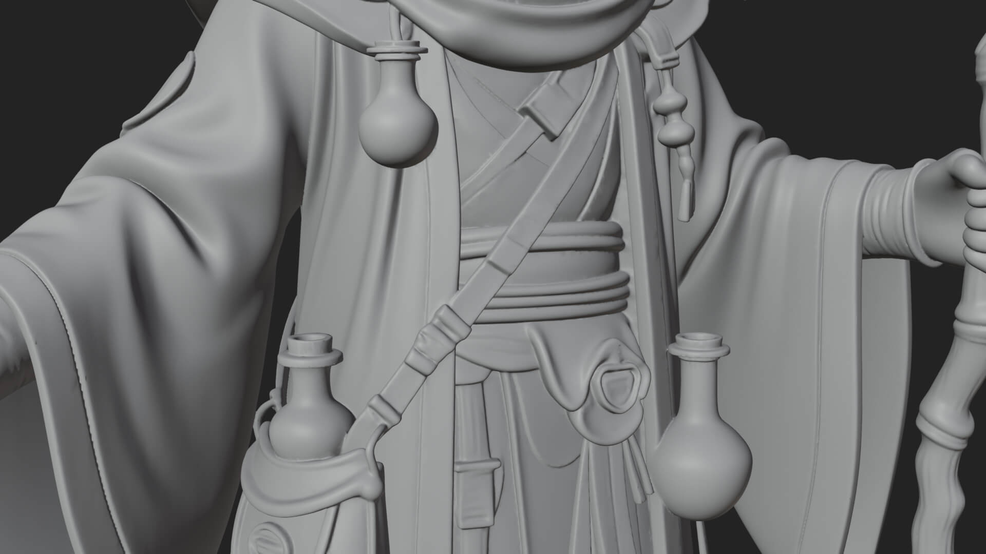 Plague Doctor Statue Design 6 3D Print Model 3D Model