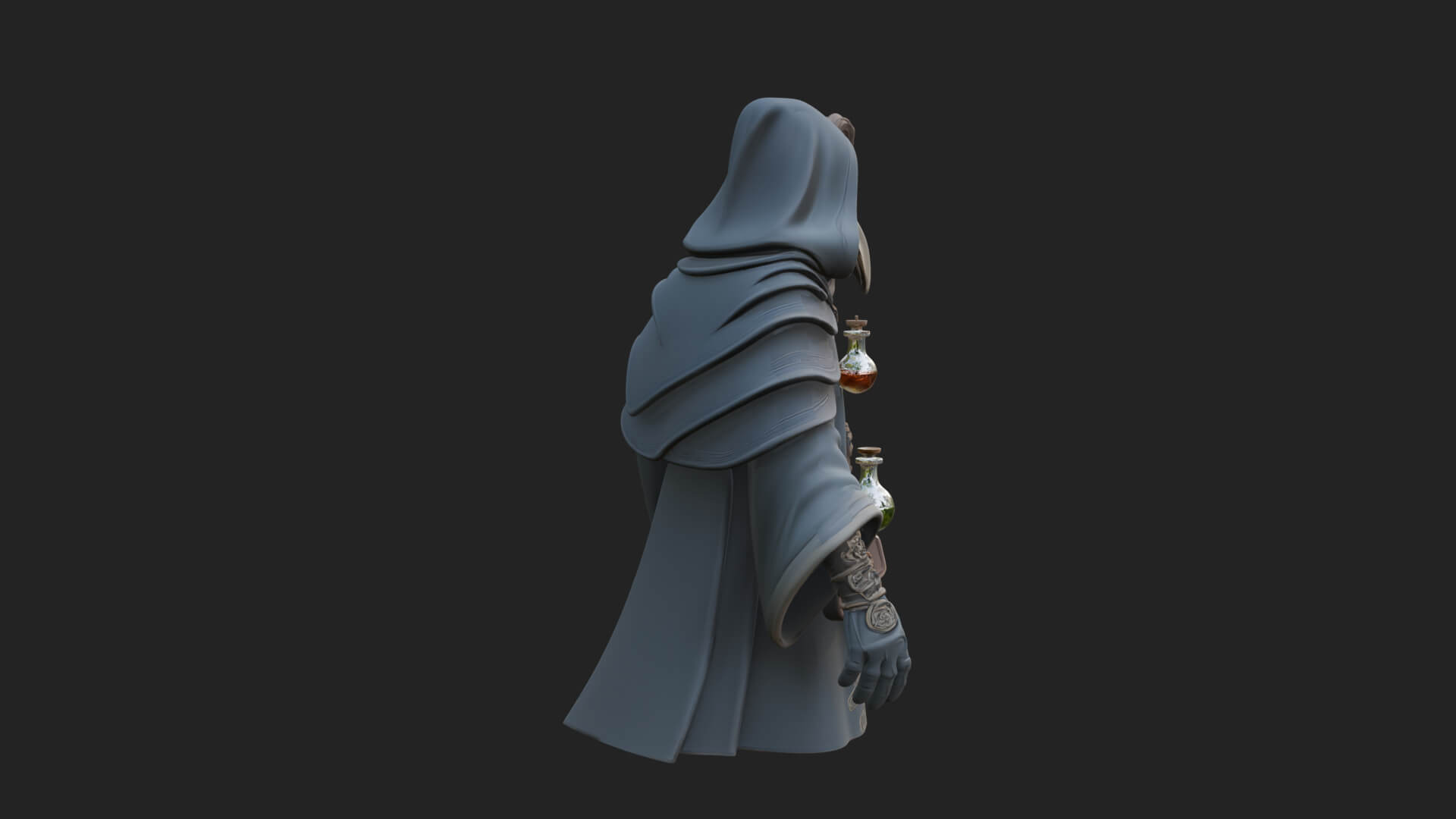 Plague Doctor Statue Design 8 3D Print Model 3D Model