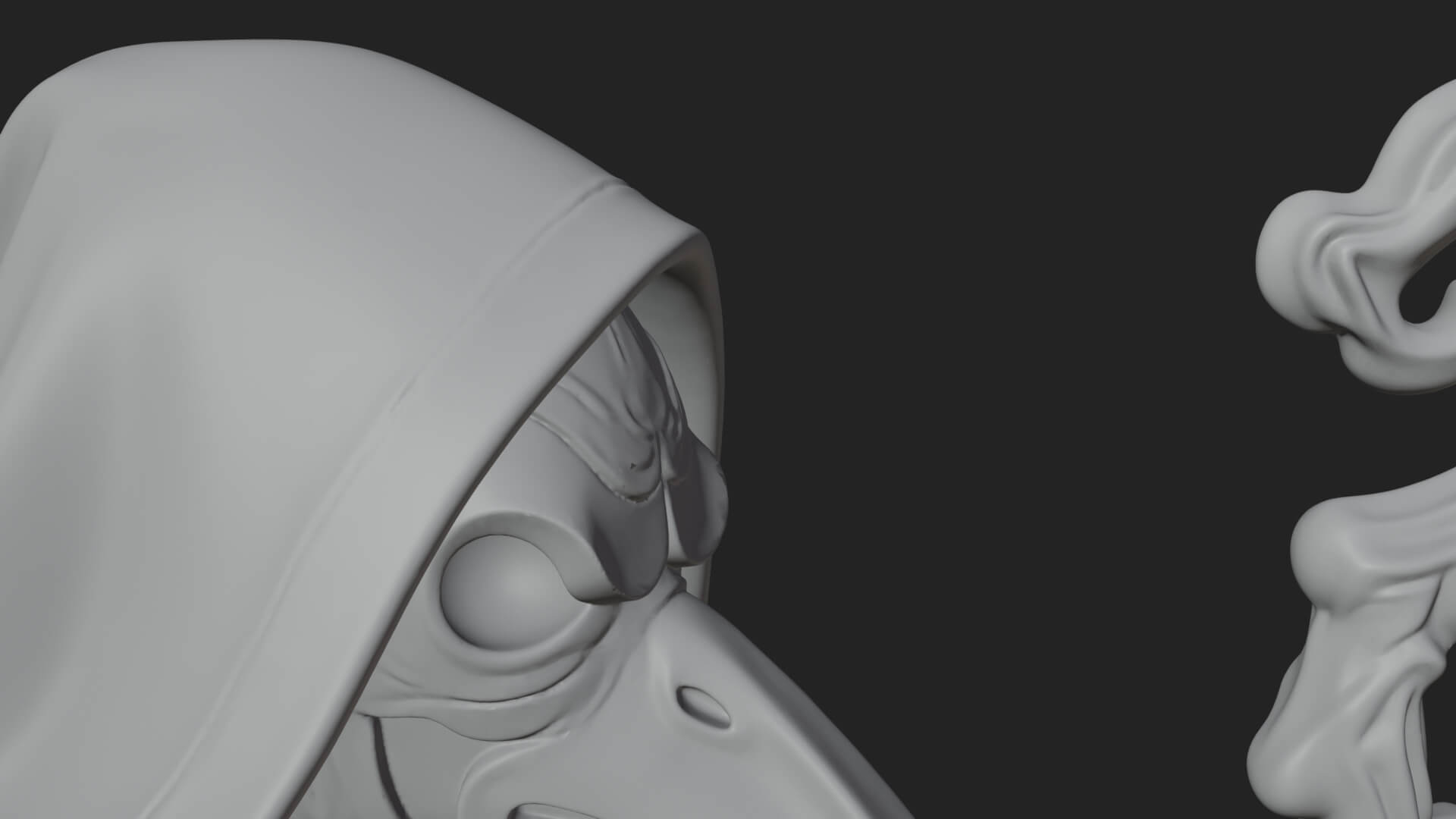 Plague Doctor Statue Design 8 3D Print Model 3D Model