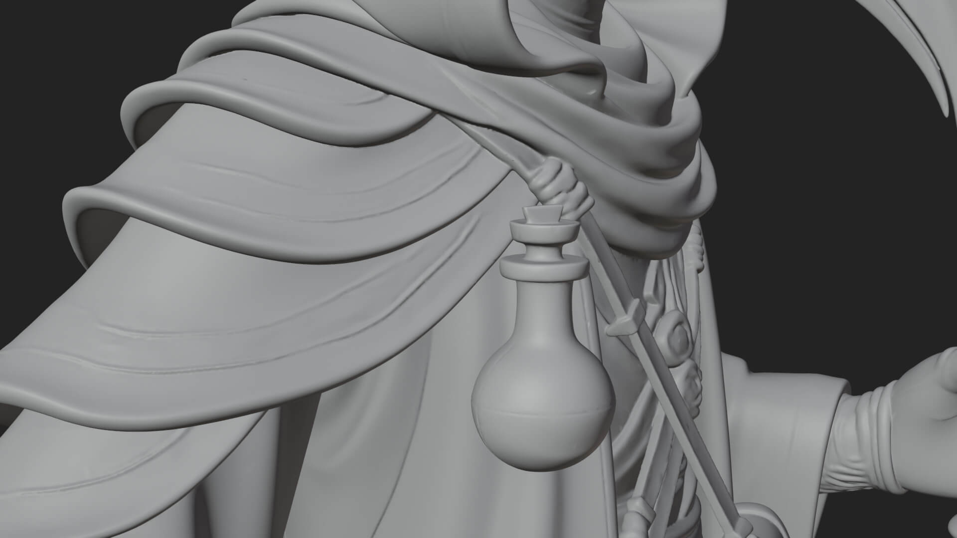 Plague Doctor Statue Design 8 3D Print Model 3D Model