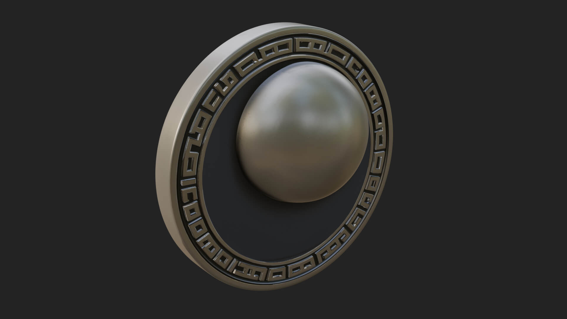 Plain Skull Oval Relief Plaque Design 2 3D Print Model 3D Model