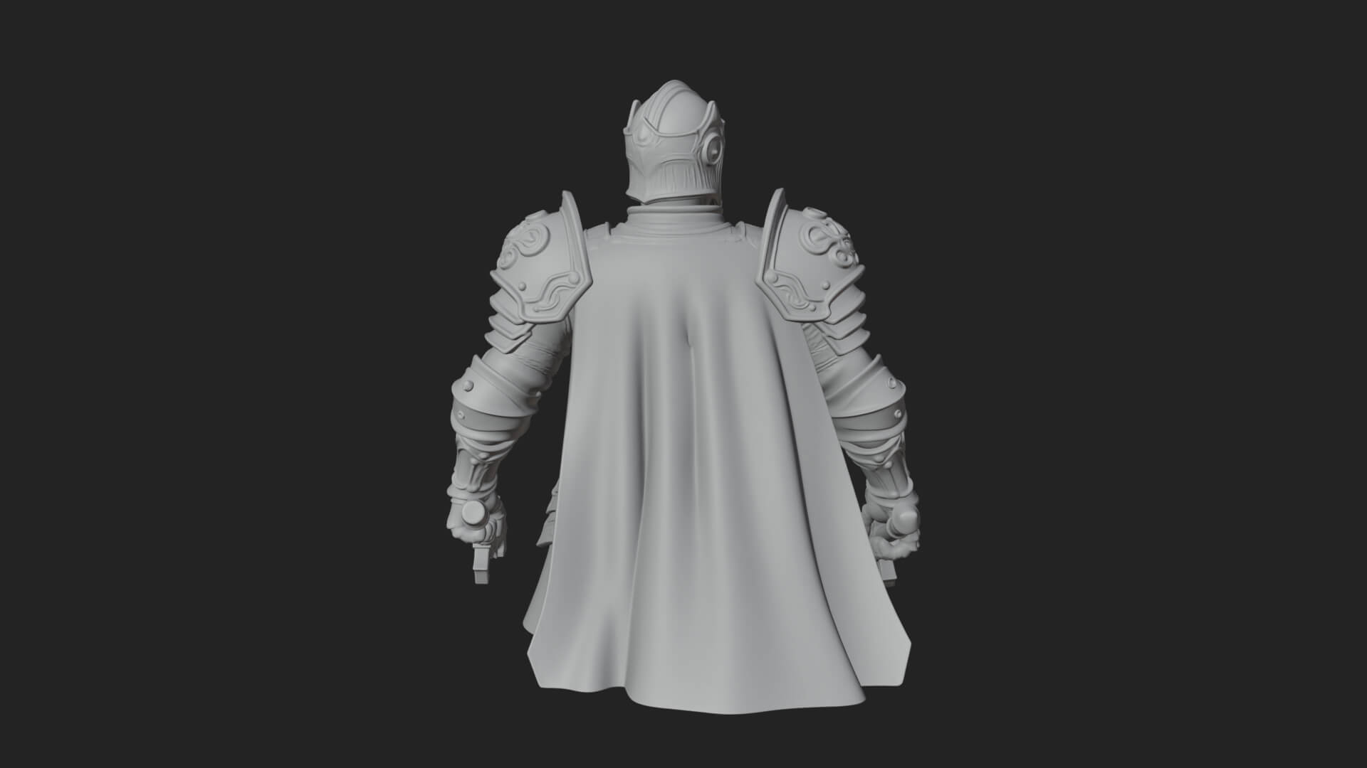 Plate Armor Knight Bust Design 2 3D Print Model 3D Model