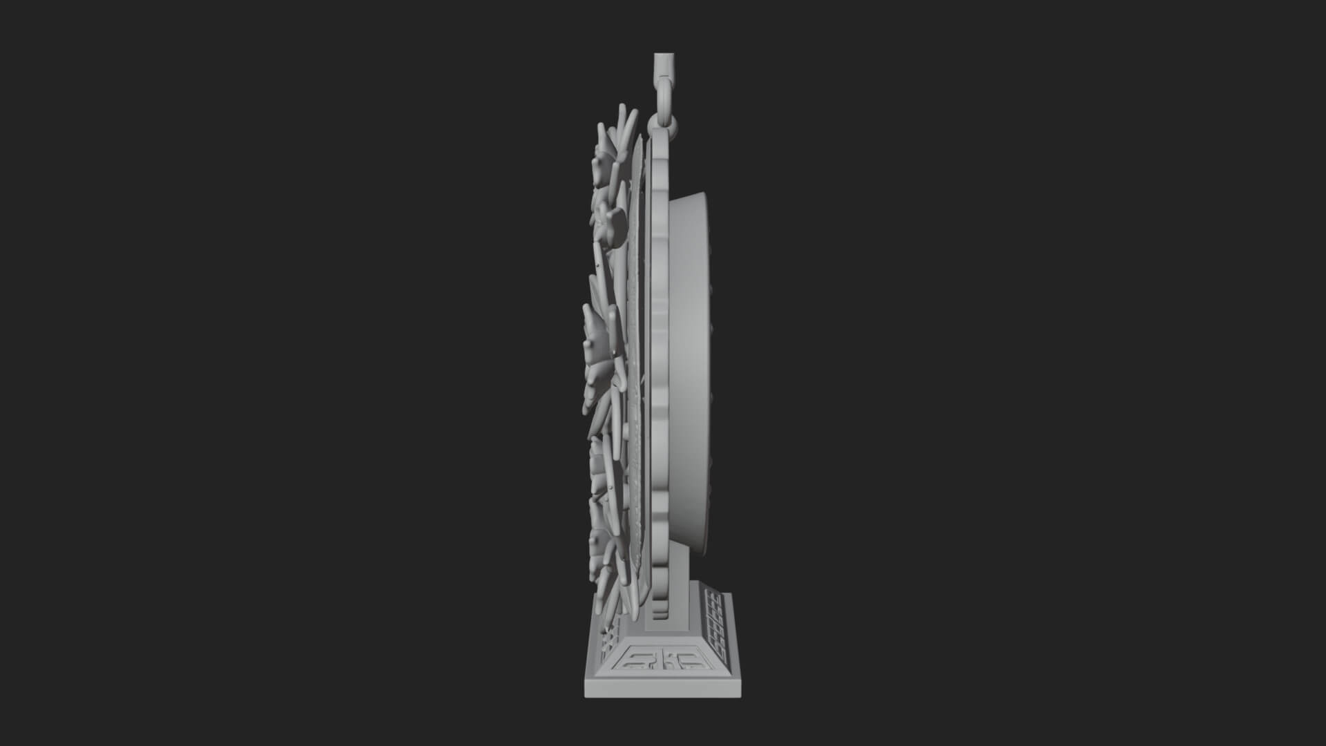 Poinsettia Wreath Ornament Design 1 3D Print Model 3D Model
