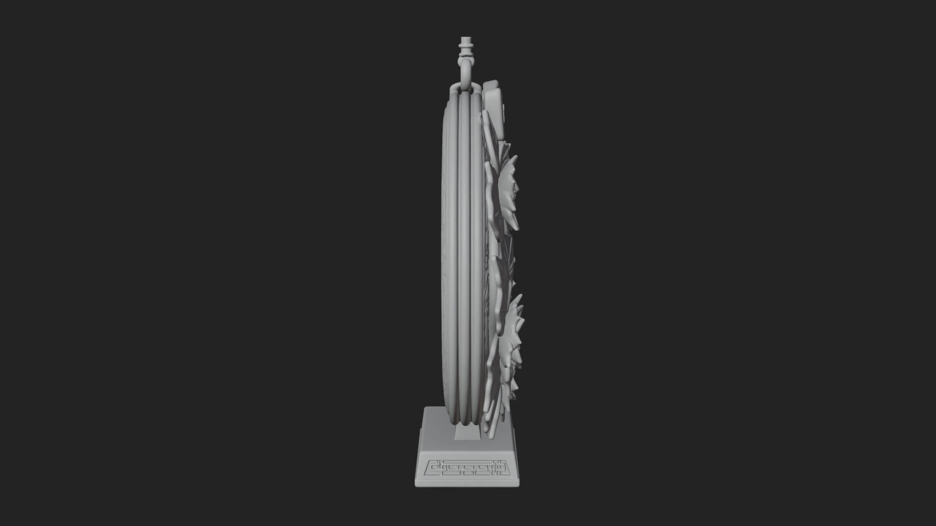 Poinsettia Wreath Ornament Design 2 3D Print Model 3D Model