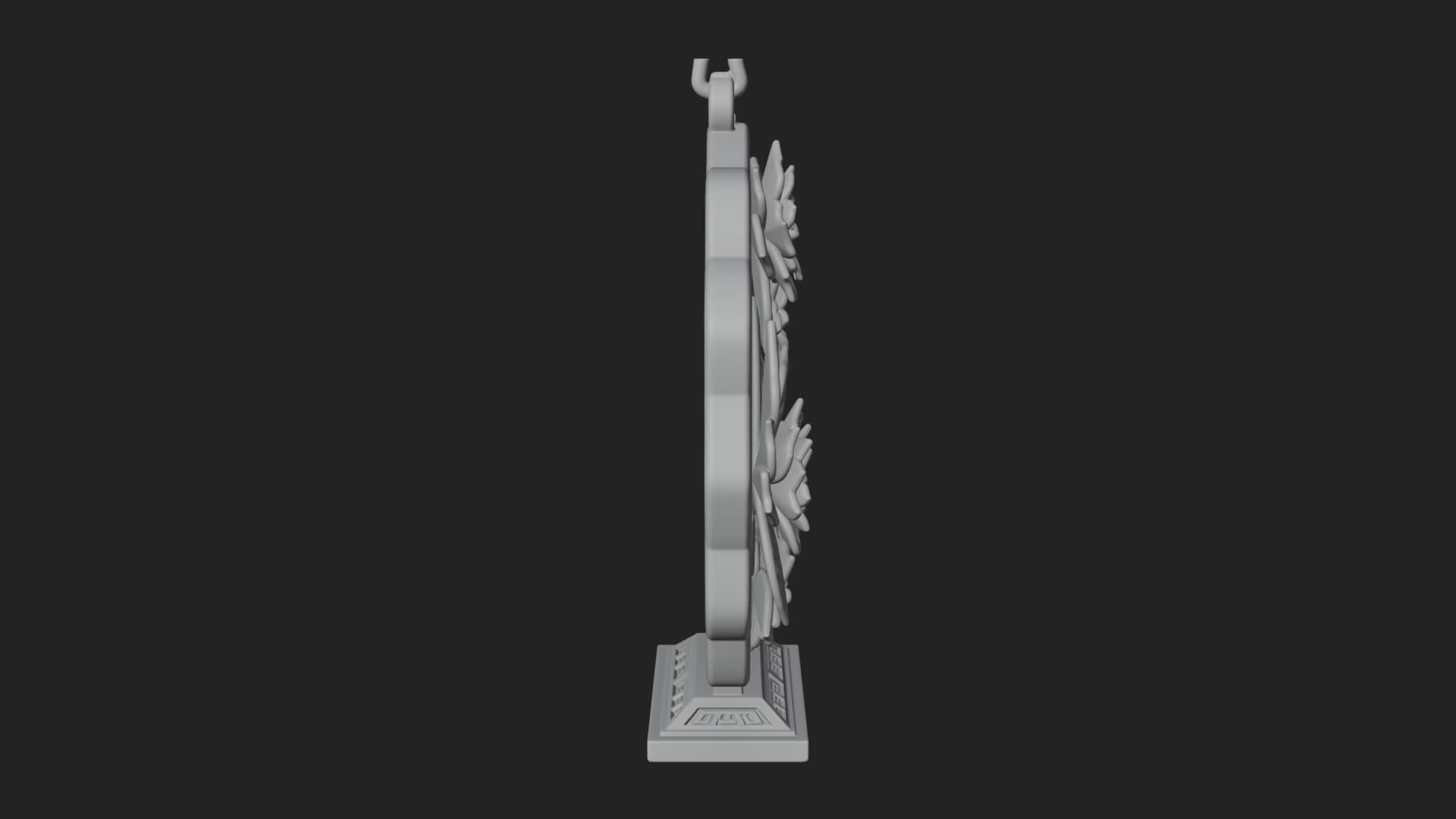 Poinsettia Wreath Ornament Design 3 3D Print Model 3D Model