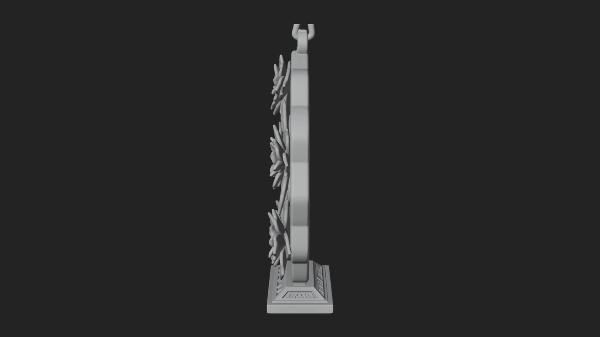 Poinsettia Wreath Ornament Design 3 3D Print Model 3D Model