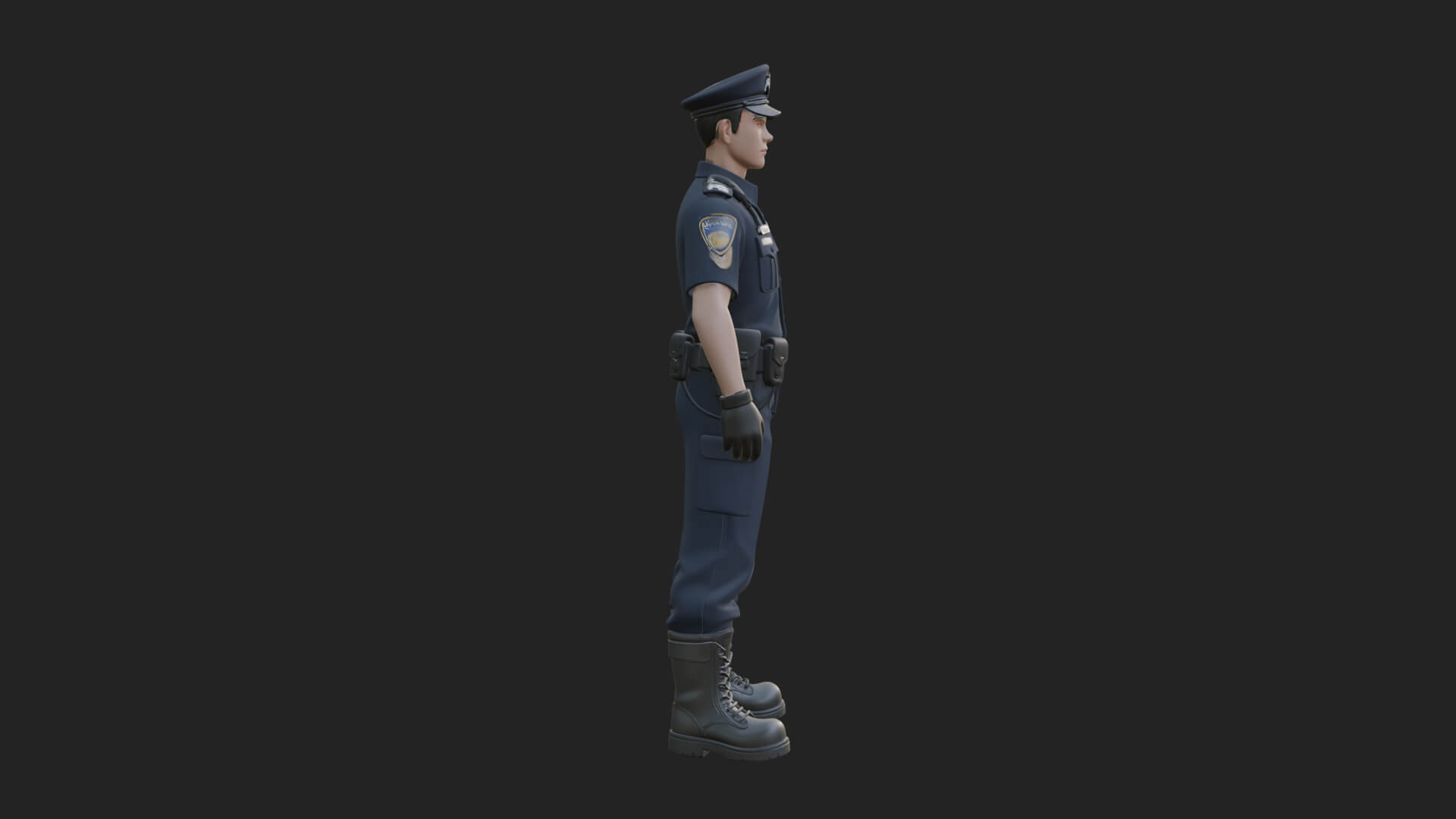 Police Officer Statue Design 3 3d Print Model 3D Model