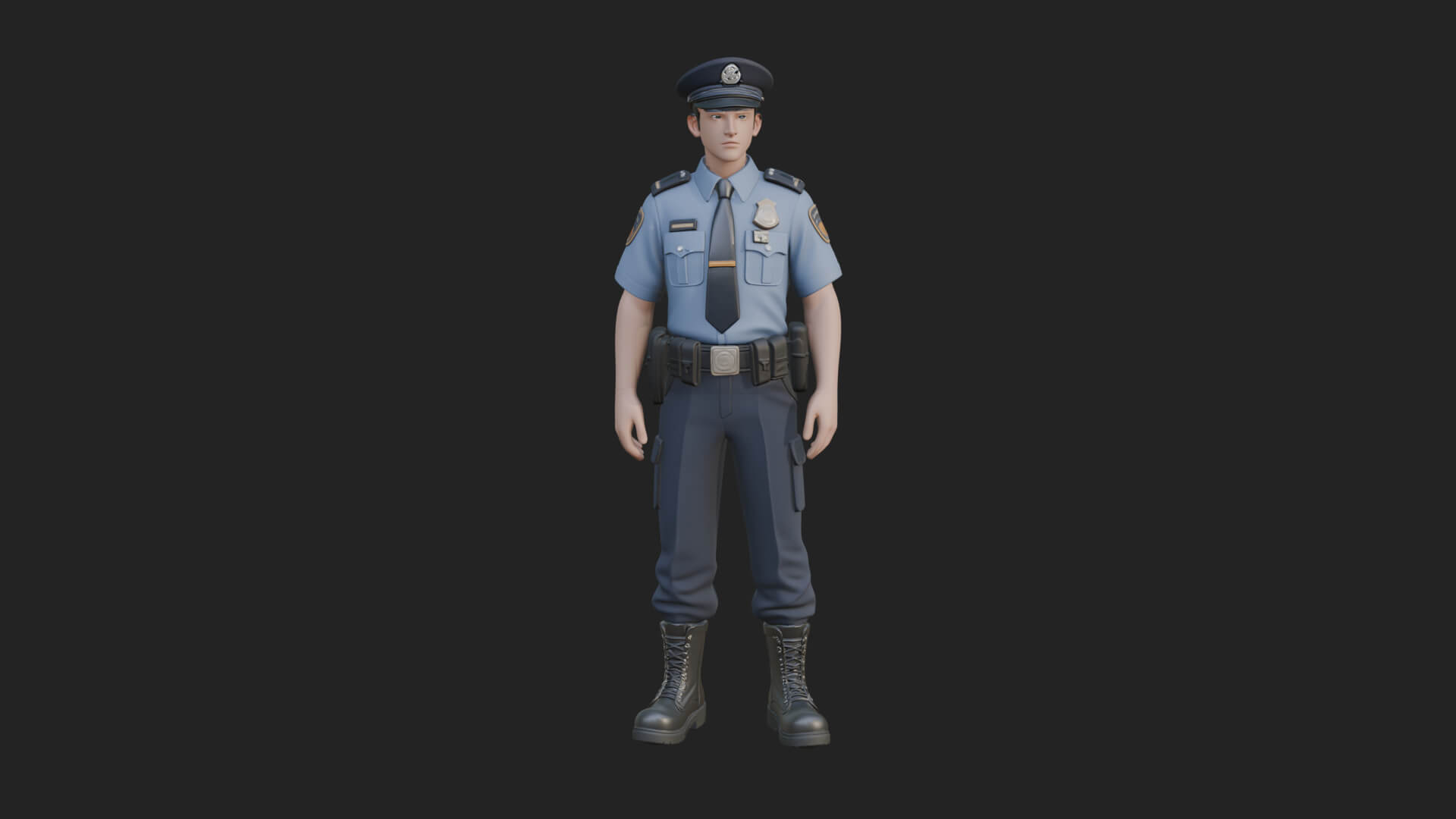 Police Officer Statue Design 4 3D Print Model 3D Model