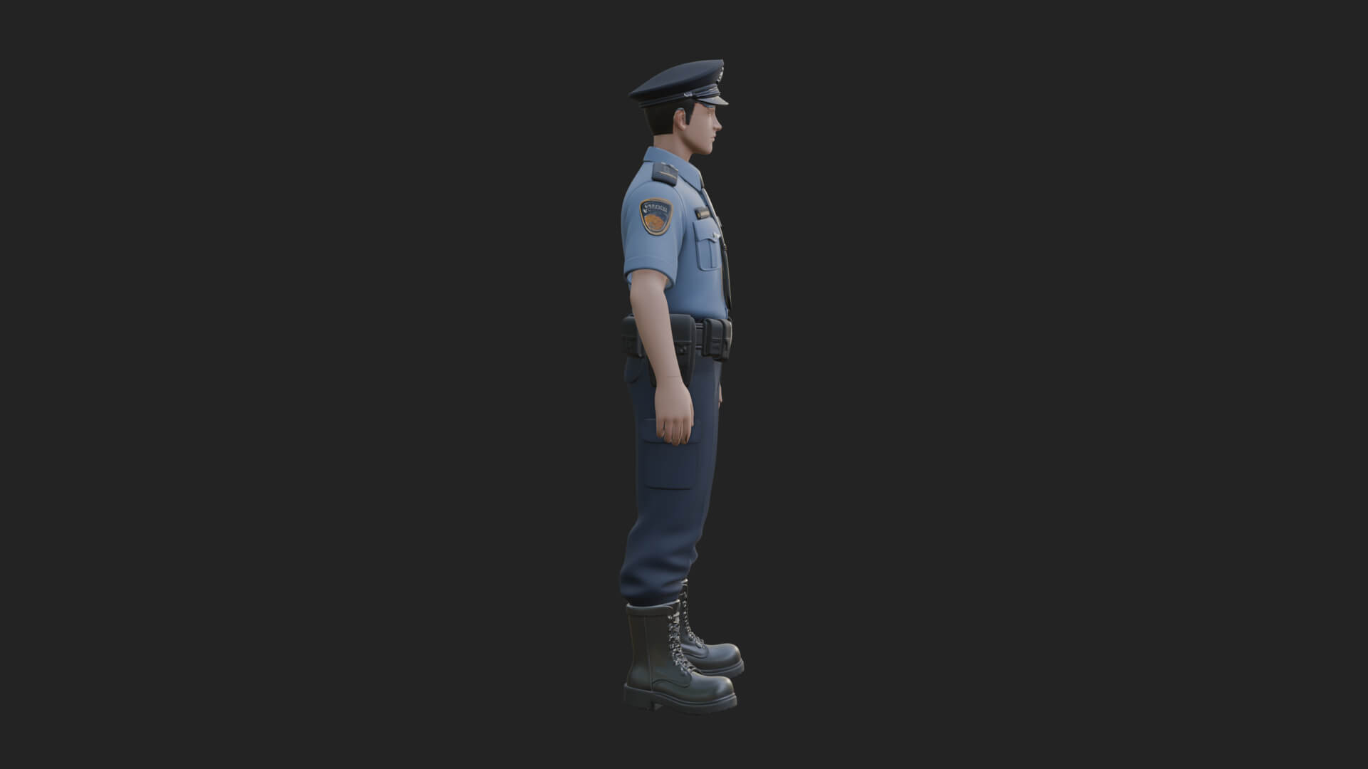 Police Officer Statue Design 4 3D Print Model 3D Model