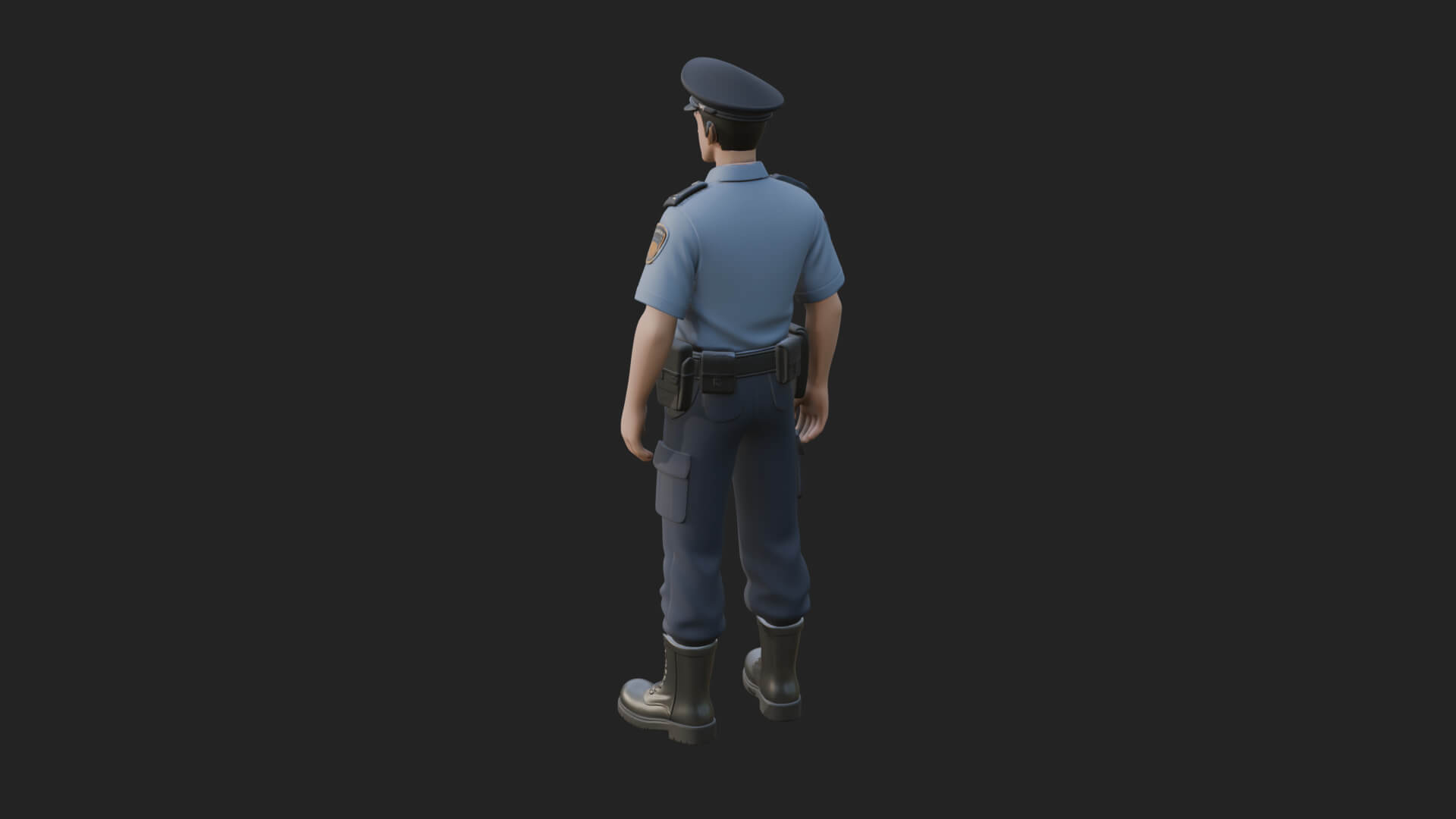 Police Officer Statue Design 4 3D Print Model 3D Model