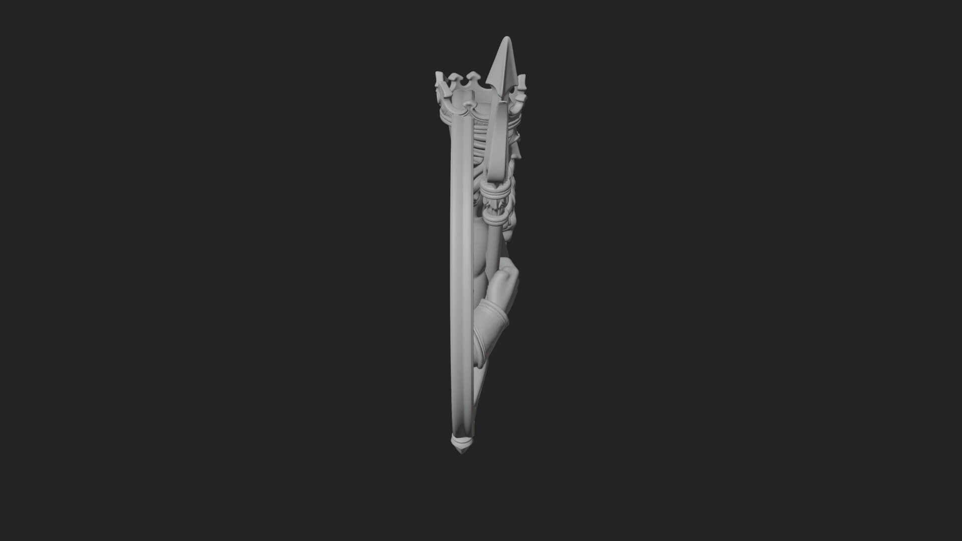 Poseidon Relief Medallion Pendant Design 10 3D Print Model 3D Model