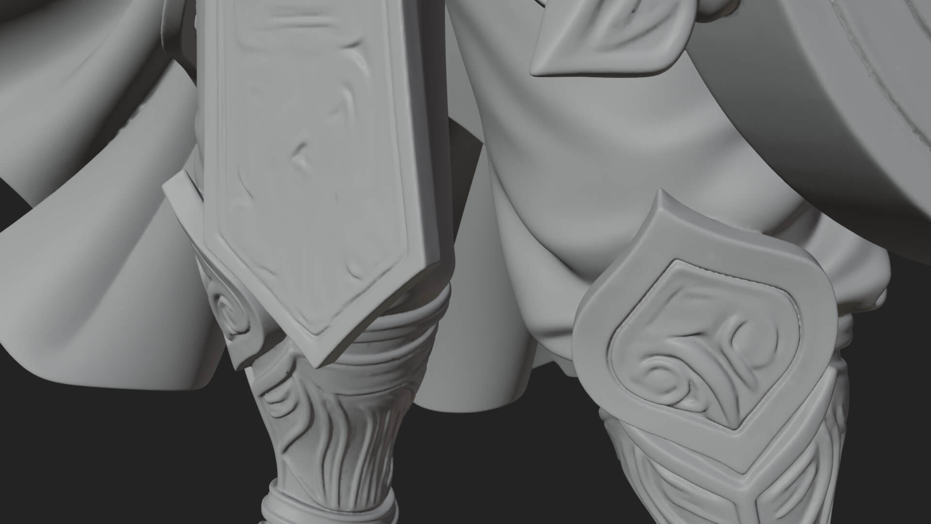 Poseidon with Trident Statue Design 16 3D Print Model 3D Model