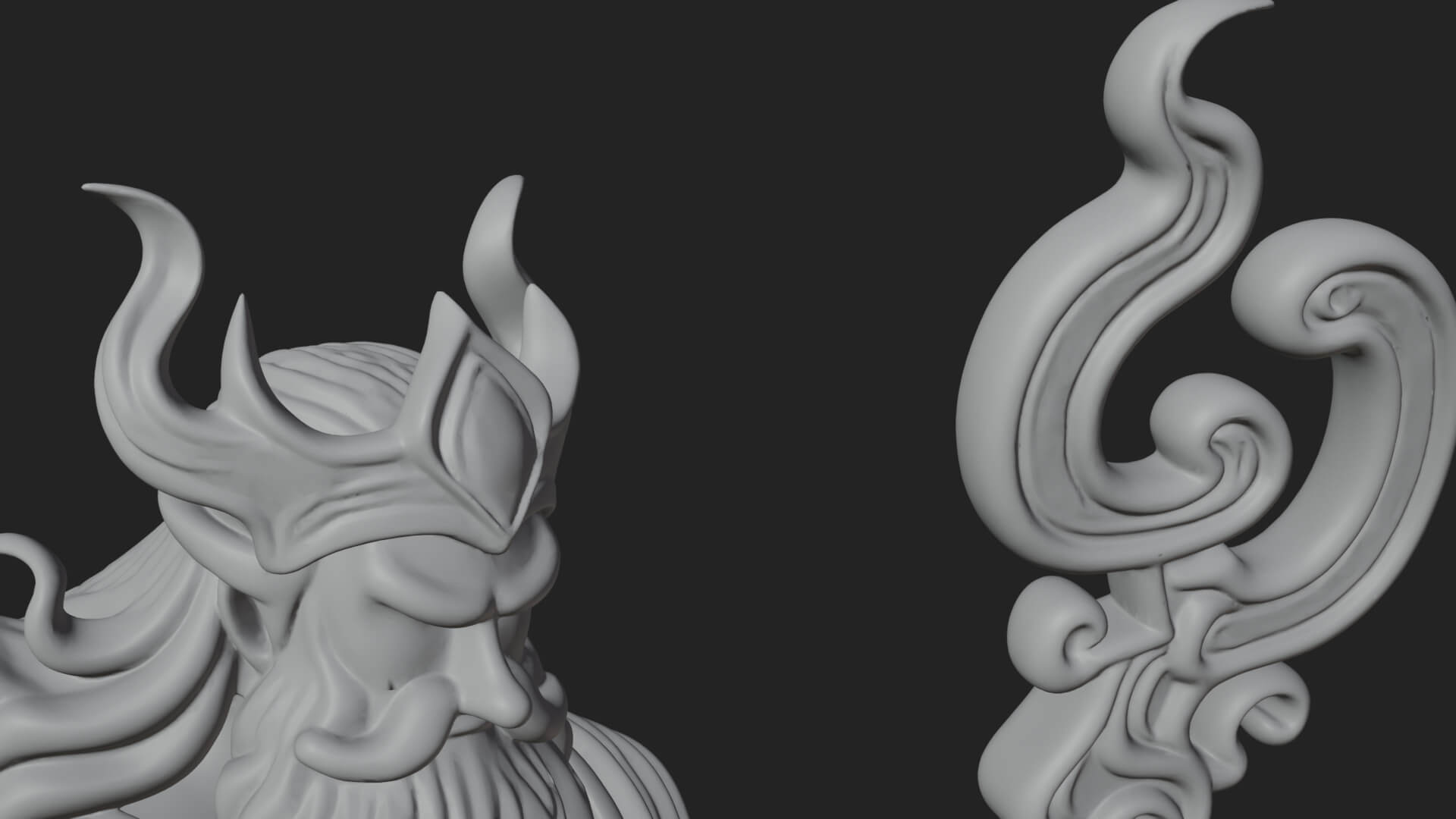 Poseidon with Trident Statue Design 17 3D Print Model 3D Model