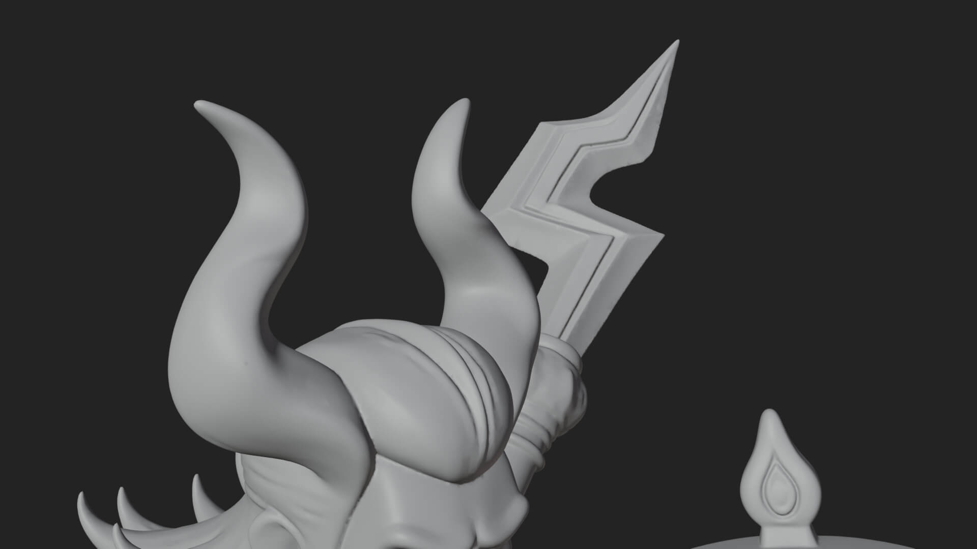 Poseidon with Trident Statue Design 21 3D Print Model 3D Model