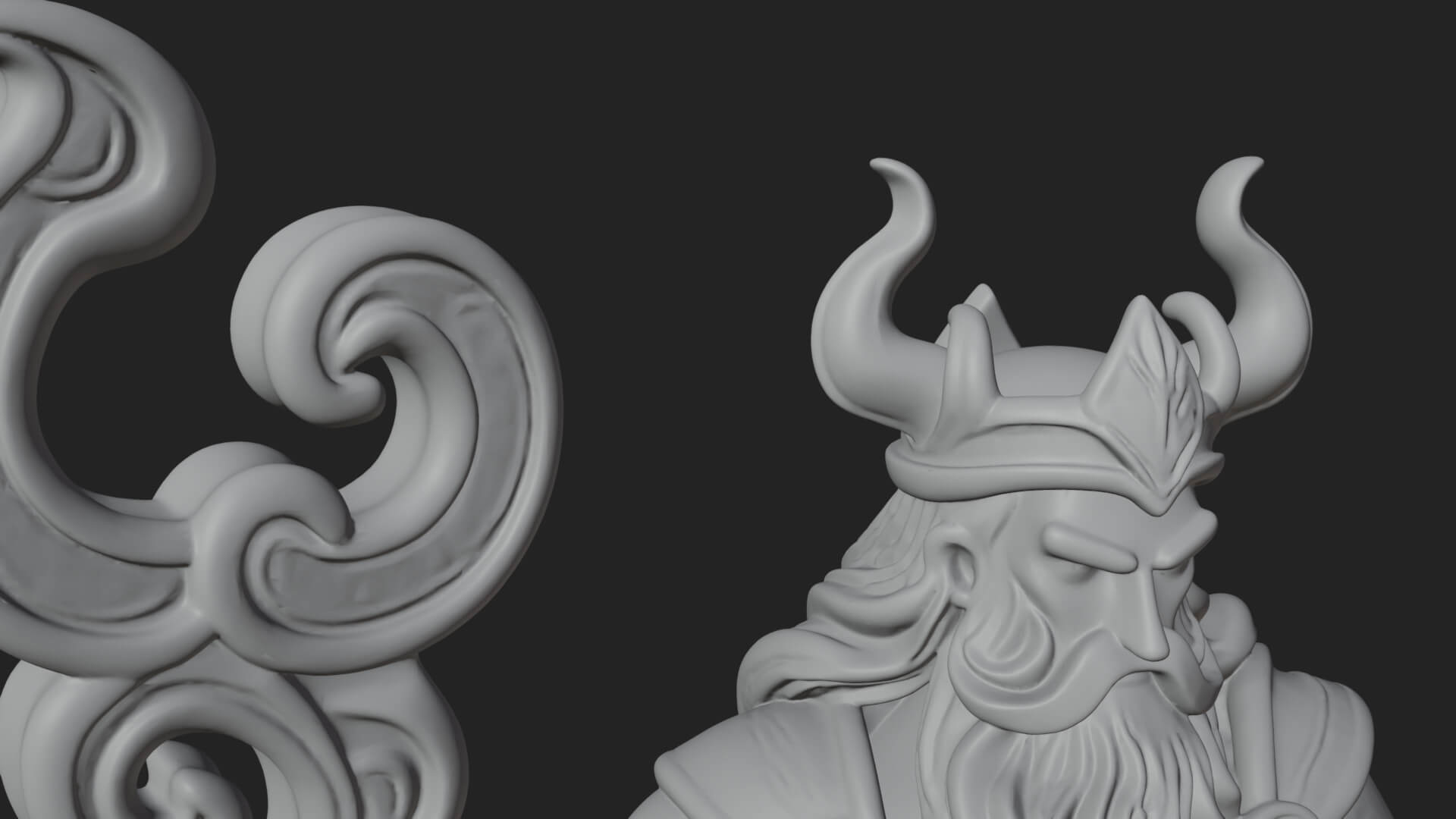 Poseidon With Trident Statue Design 24 3D Print Model 3D Model