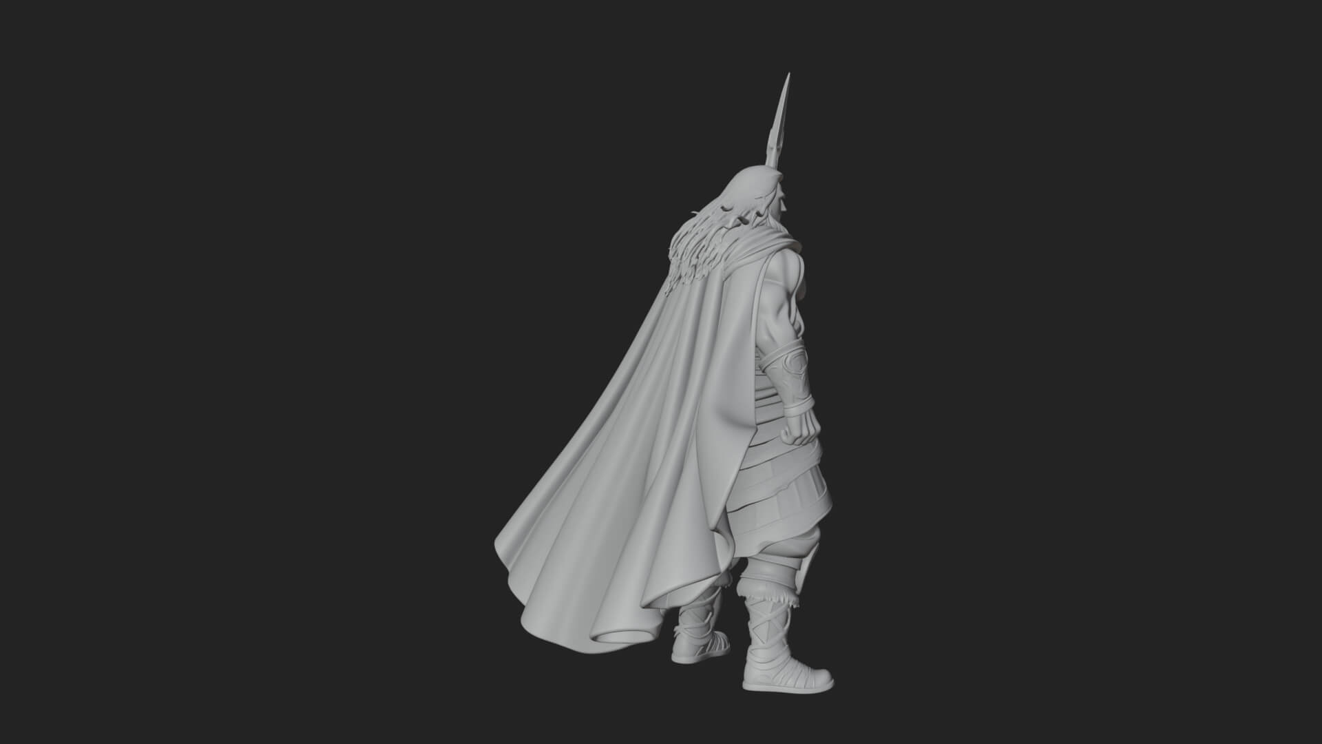 Poseidon with Trident Statue Design 25 3D Print Model 3D Model