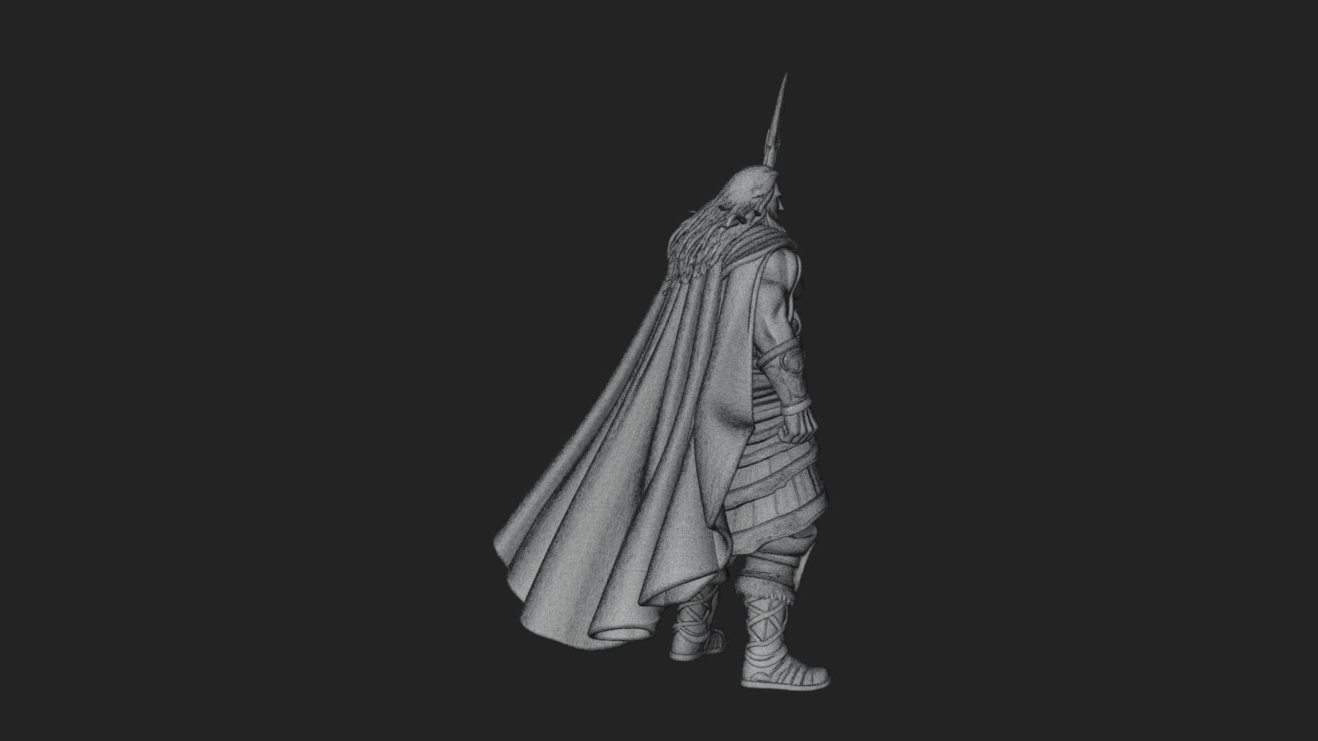 Poseidon with Trident Statue Design 25 3D Print Model 3D Model