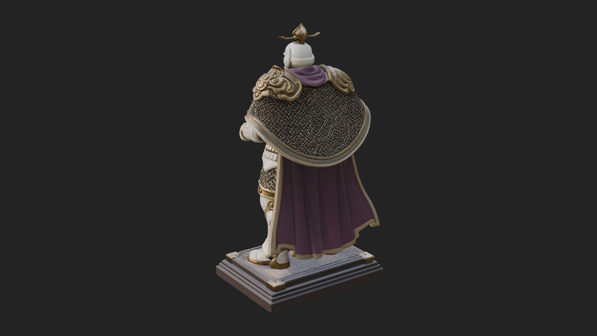 Power Armor Shield Trooper Statue Design 3 3D Print Model 3D Model