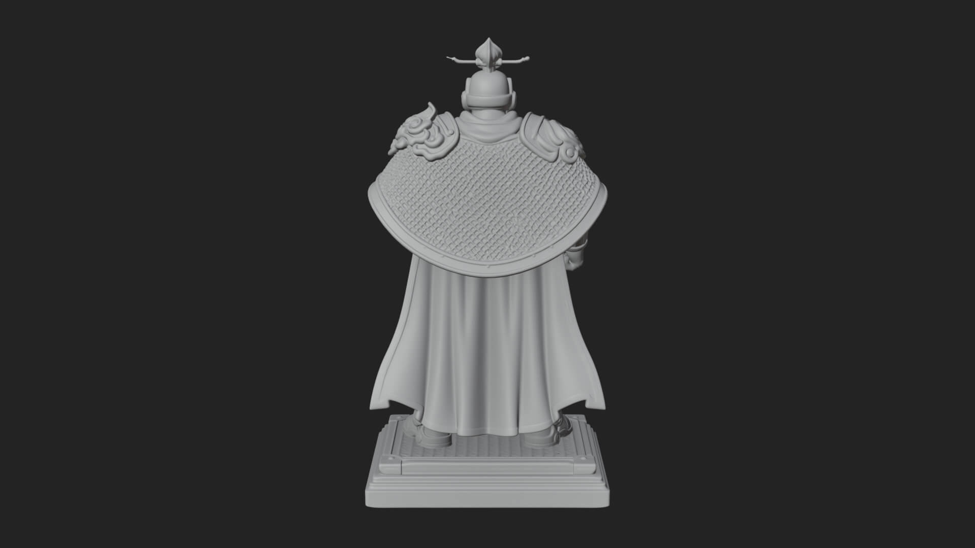 Power Armor Shield Trooper Statue Design 3 3D Print Model 3D Model