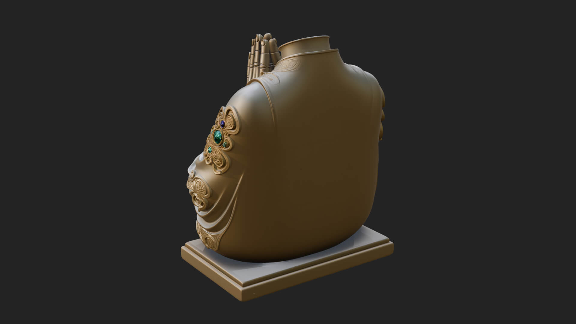 Praying Hands Figure Statue Design 1 3D Print Model 3D Model