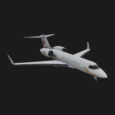 Private Jet Model Design 13 3D Print Model