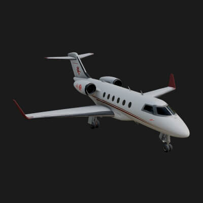 Private Jet Model Design 3 3D Print Model