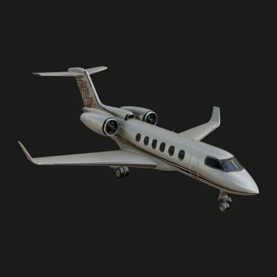 Private Jet Model Design 7 3D Print Model