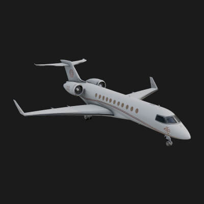 Private Jet Model Design 9 3D Print Model
