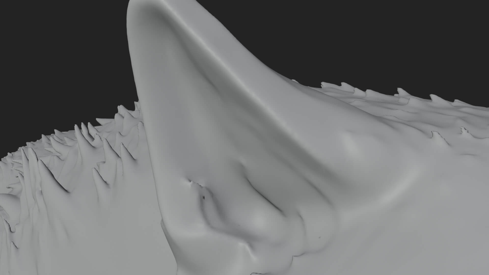 Prowling Werewolf Beast Statue Design 1 3D Print Model 3D Model