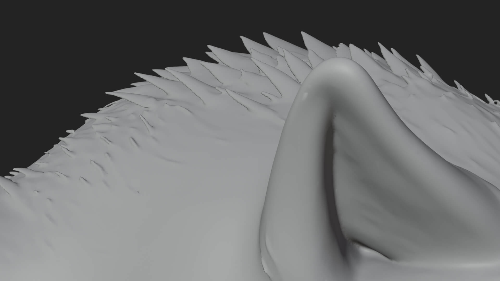Prowling Werewolf Beast Statue Design 2 3D Print Model 3D Model