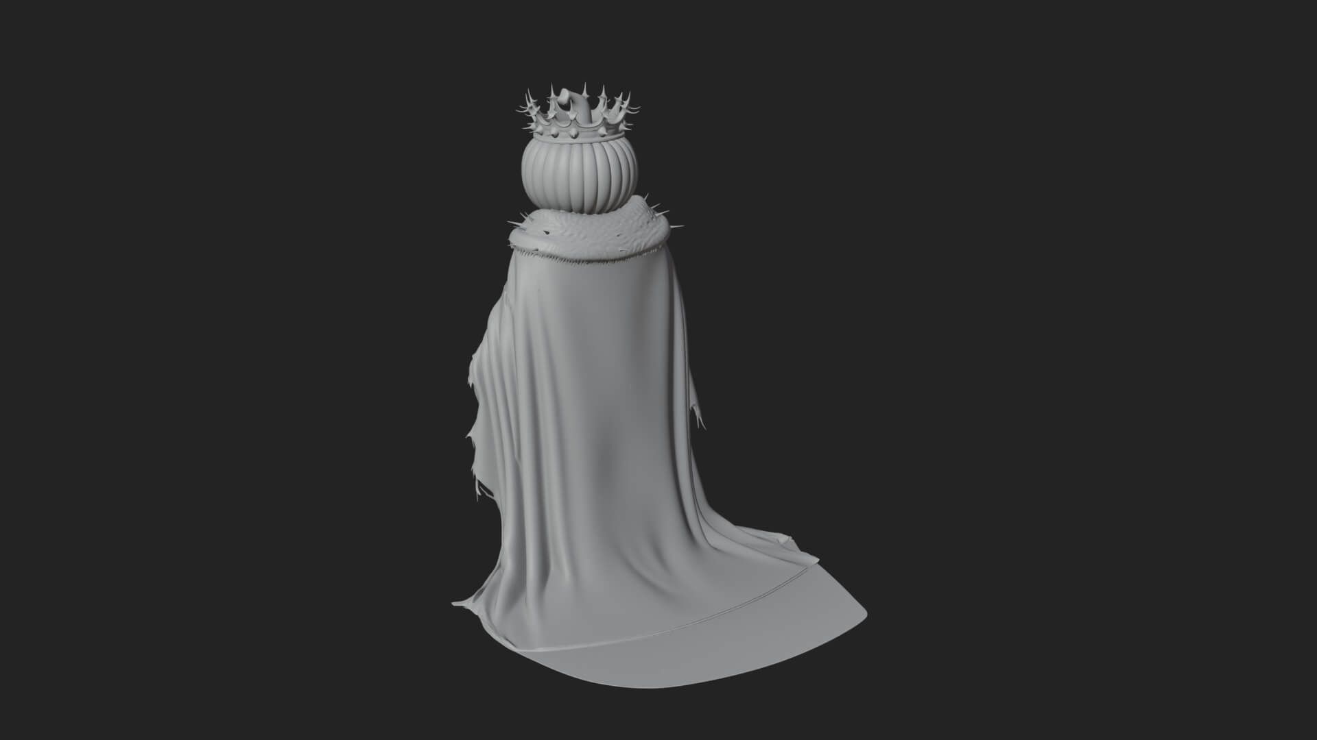 Pumpkin-Headed Lord Statue Design 3 3D Print Model 3D Model