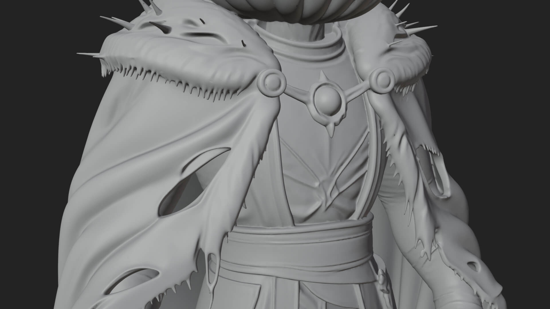 Pumpkin-Headed Lord Statue Design 3 3D Print Model 3D Model