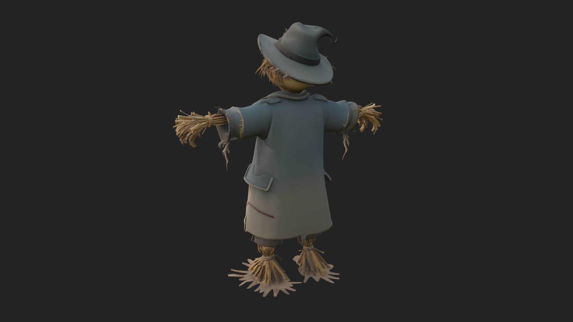 Pumpkin Scarecrow Statue Design 16 3D Print Model 3D Model