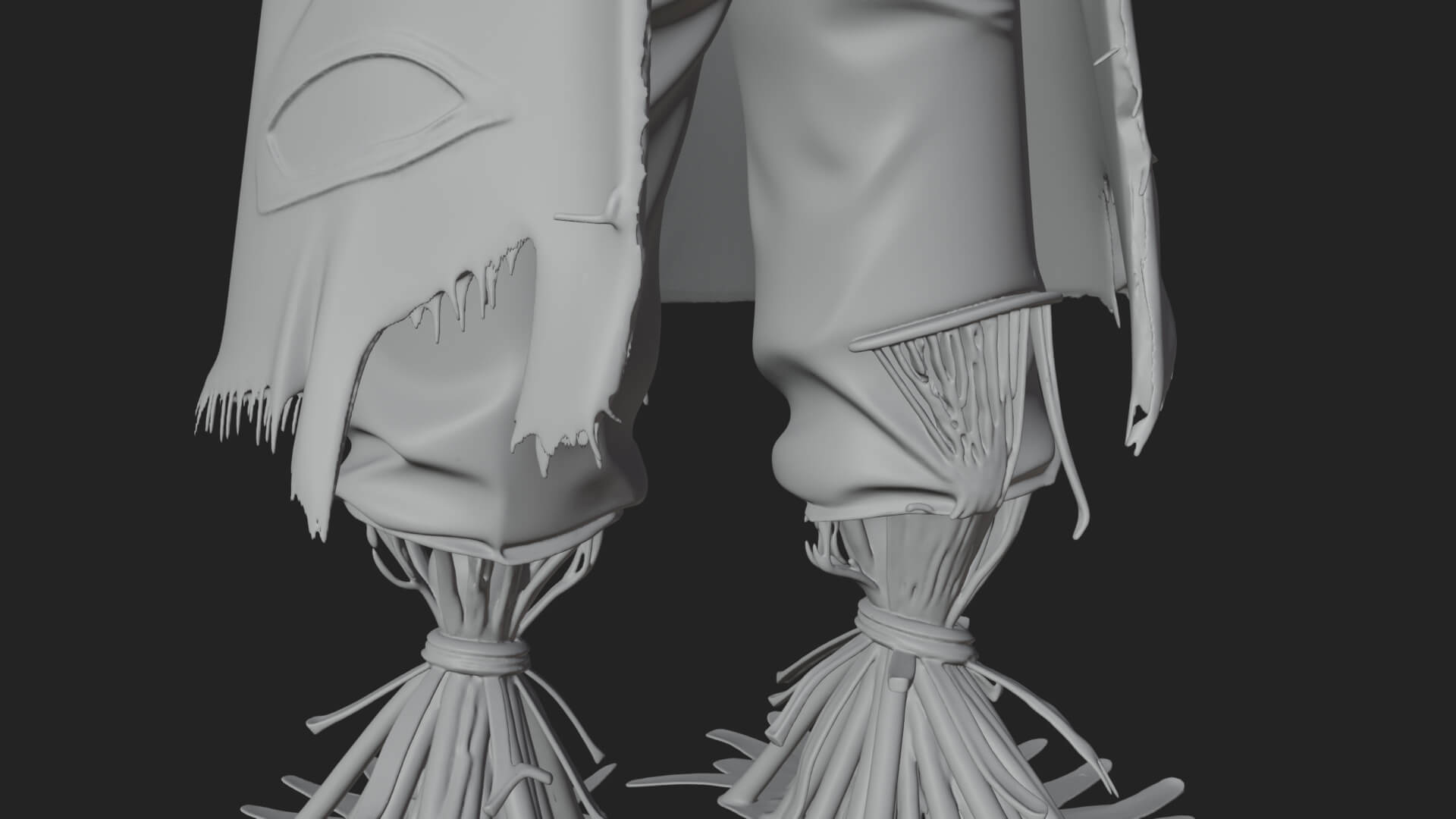 Pumpkin Scarecrow Statue Design 16 3D Print Model 3D Model