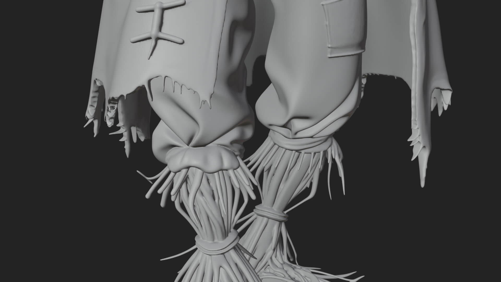 Pumpkin Scarecrow Statue Design 19 3D Print Model 3D Model