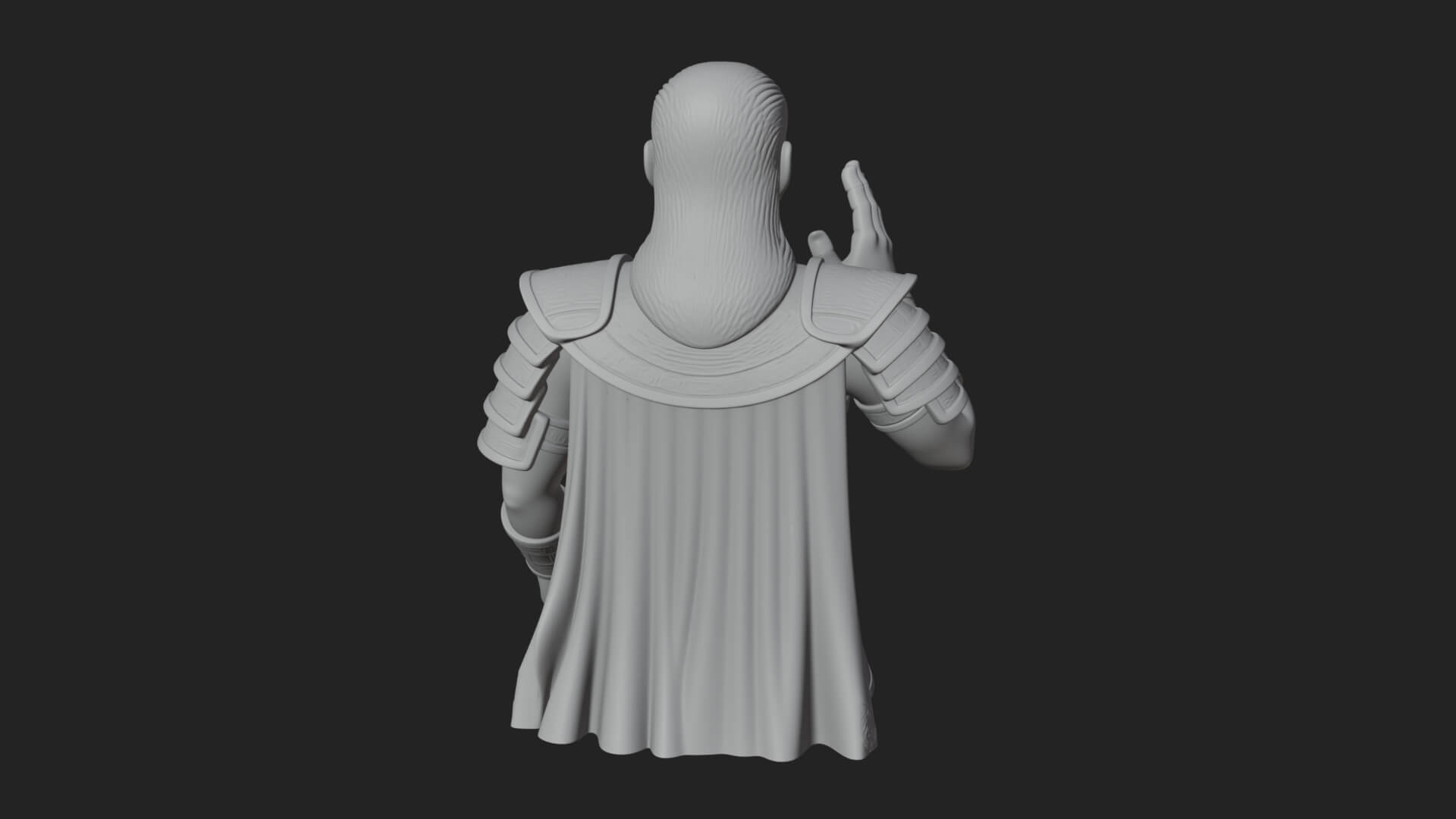 Purple Armor Elder Bust Design 10 3D Print Model 3D Model