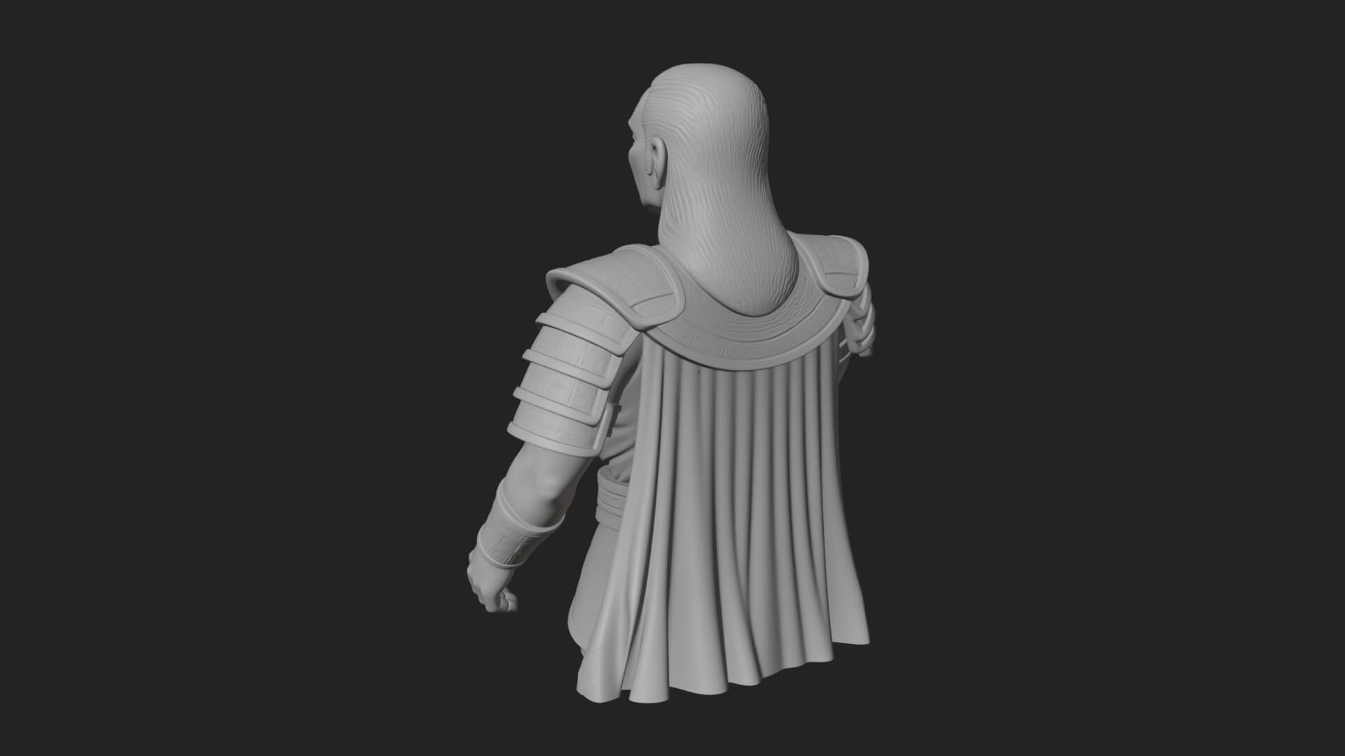 Purple Armor Elder Bust Design 10 3D Print Model 3D Model
