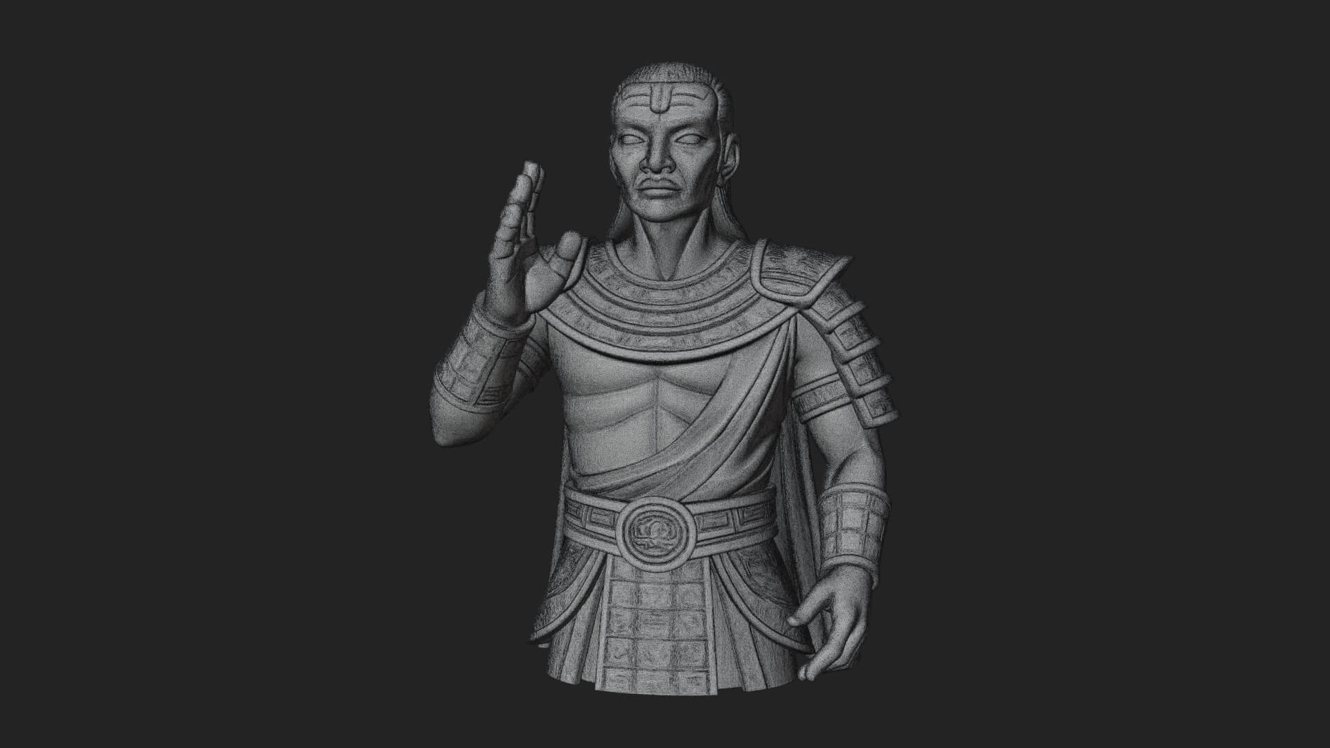 Purple Armor Elder Bust Design 10 3D Print Model 3D Model