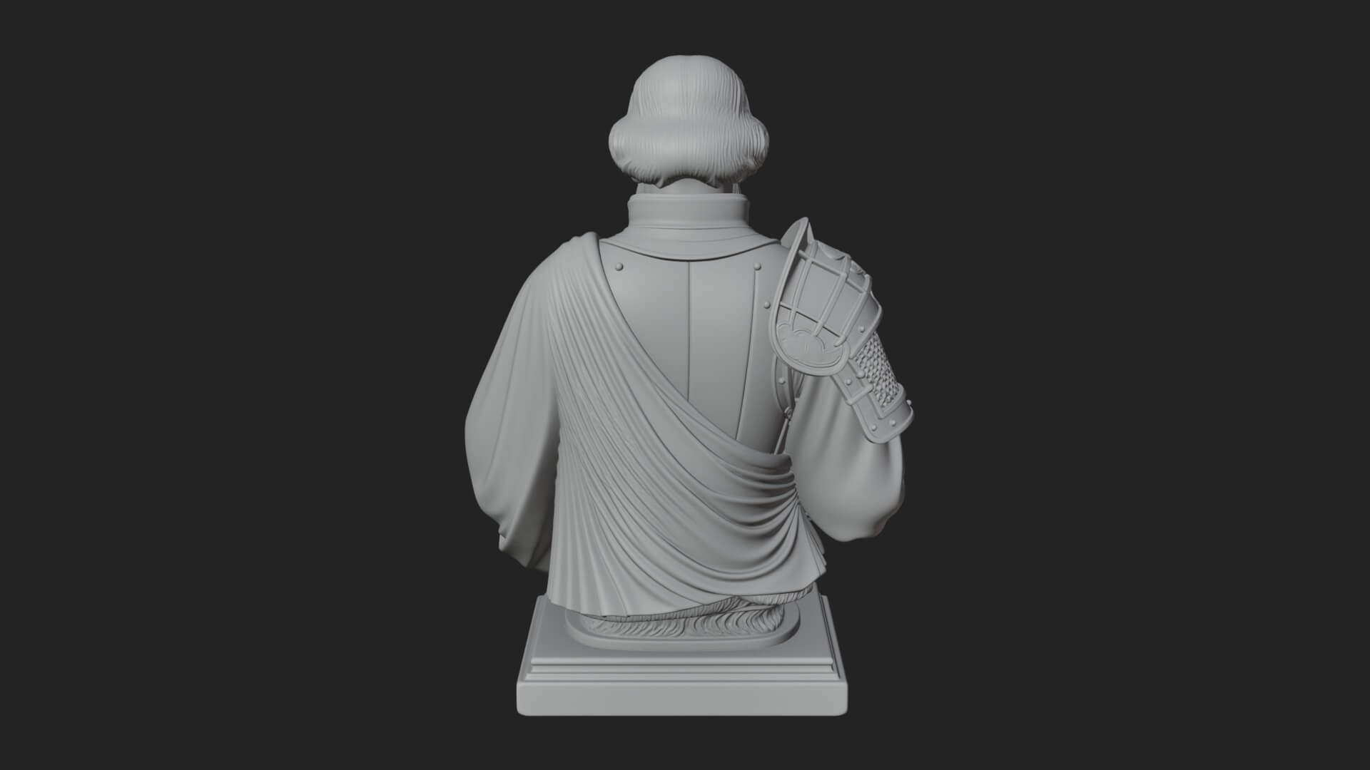 Purple Armor Elder Bust Design 12 3D Print Model 3D Model