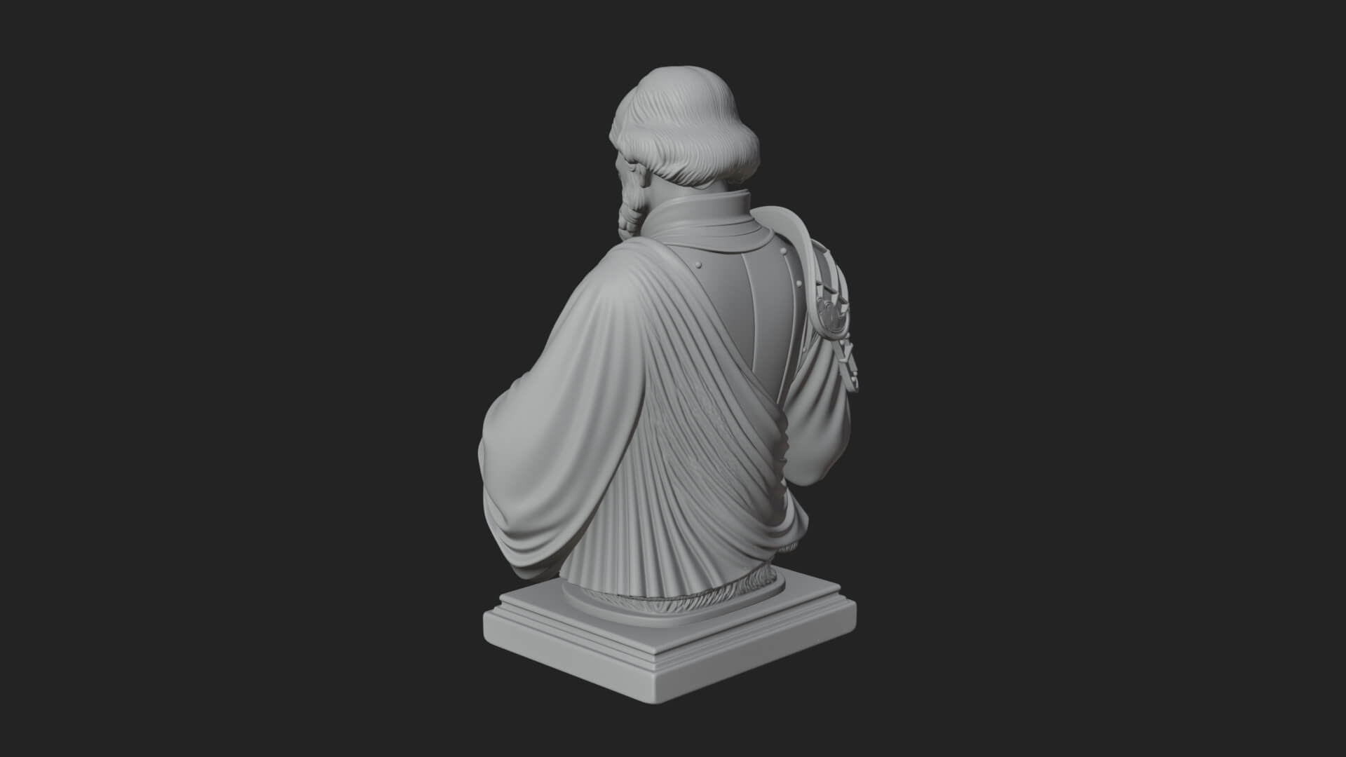 Purple Armor Elder Bust Design 12 3D Print Model 3D Model