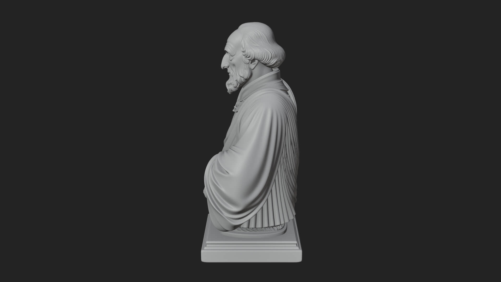 Purple Armor Elder Bust Design 12 3D Print Model 3D Model