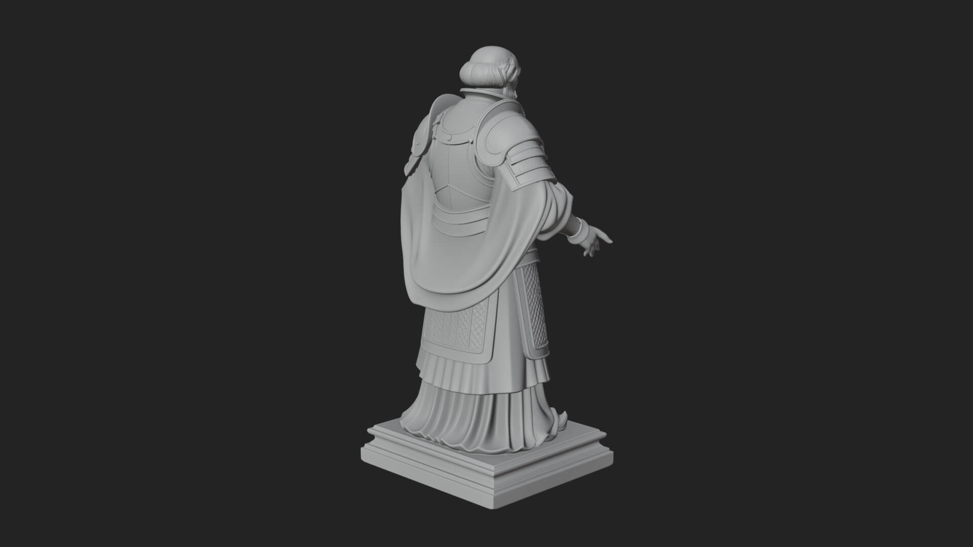 Purple Armor Elder Bust Design 13 3D Print Model 3D Model